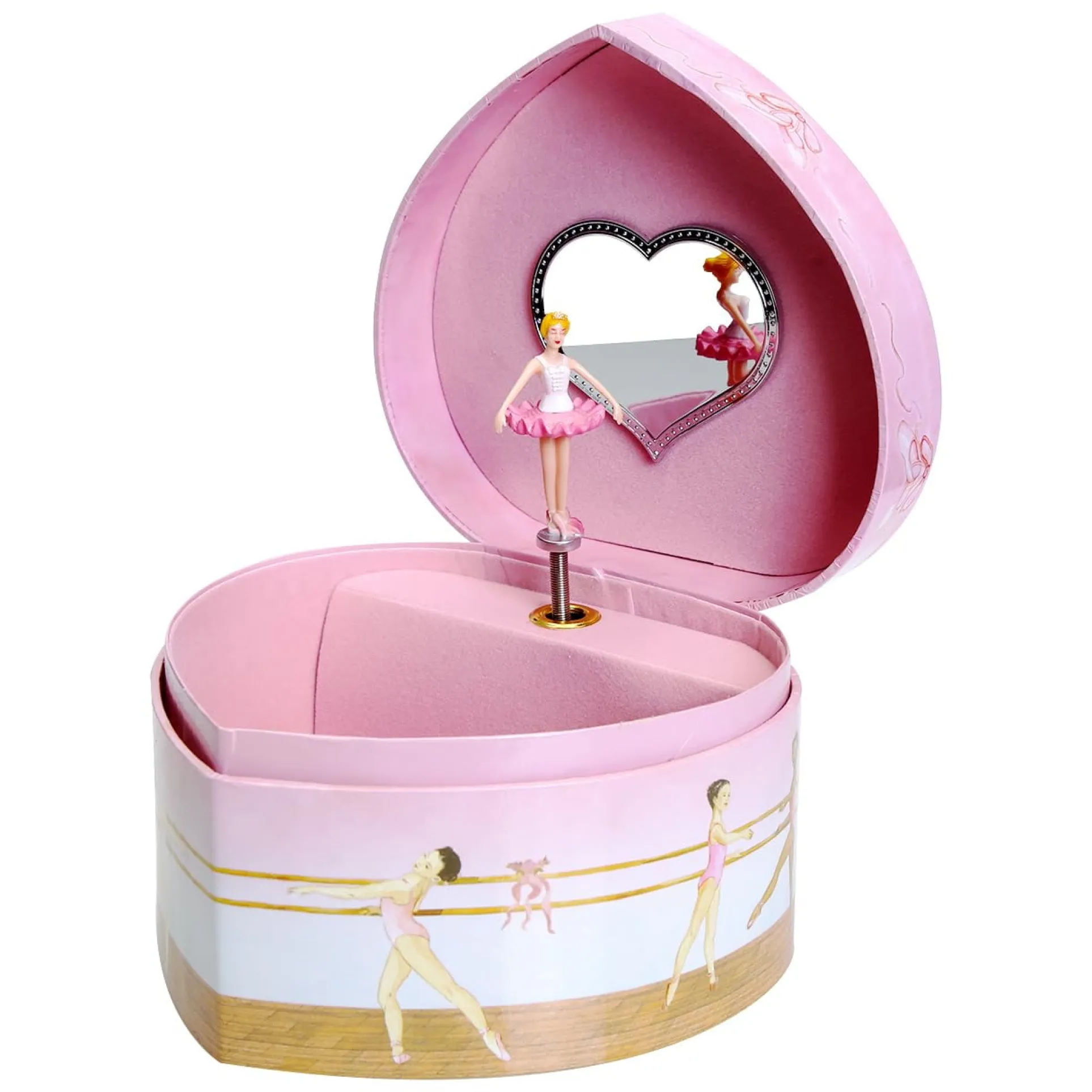 Enchantmints Ballet Heart Jewelry Box - Magical Organizer for Little Dancers