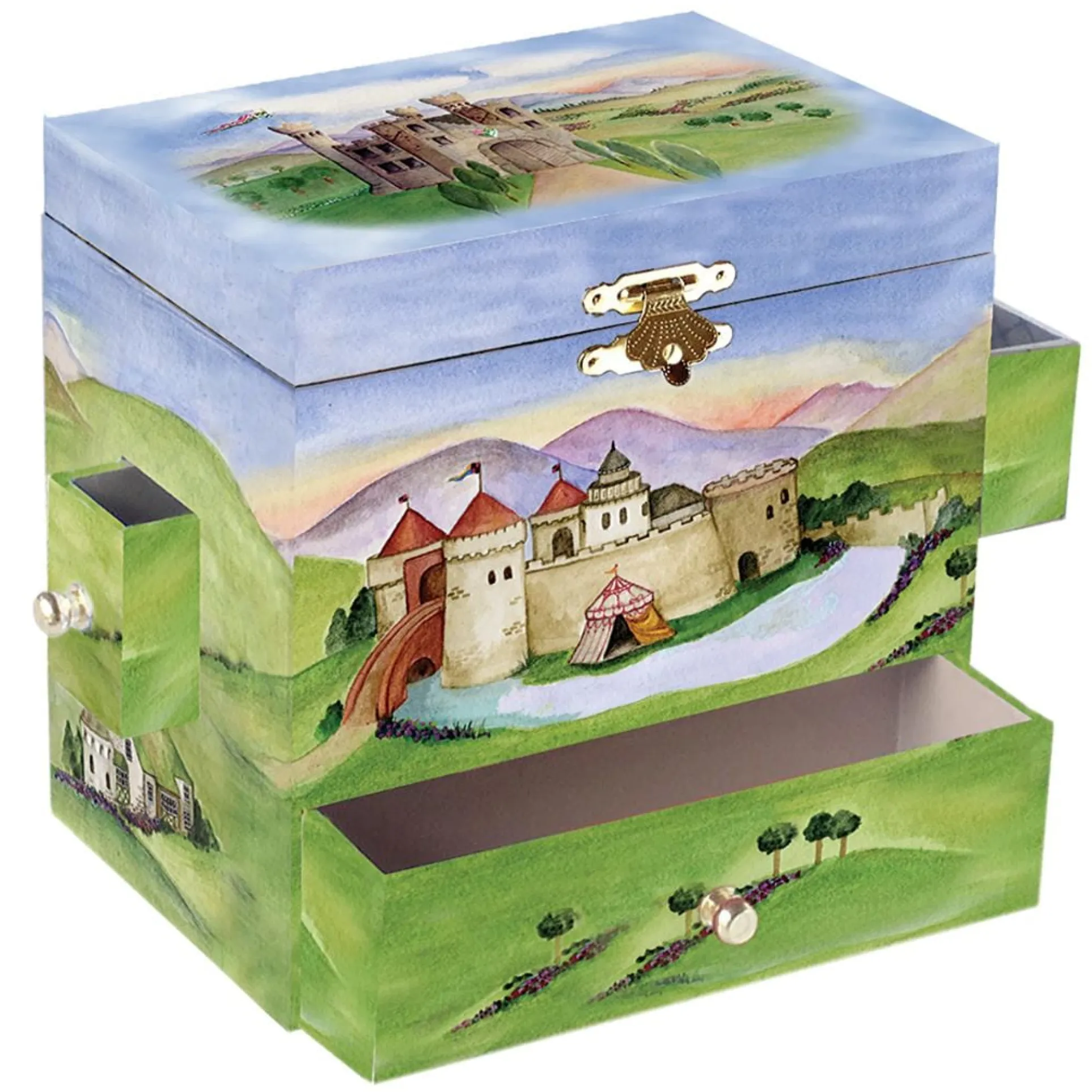 Enchantmints Dragon Castle Musical Jewelry Box for Girls