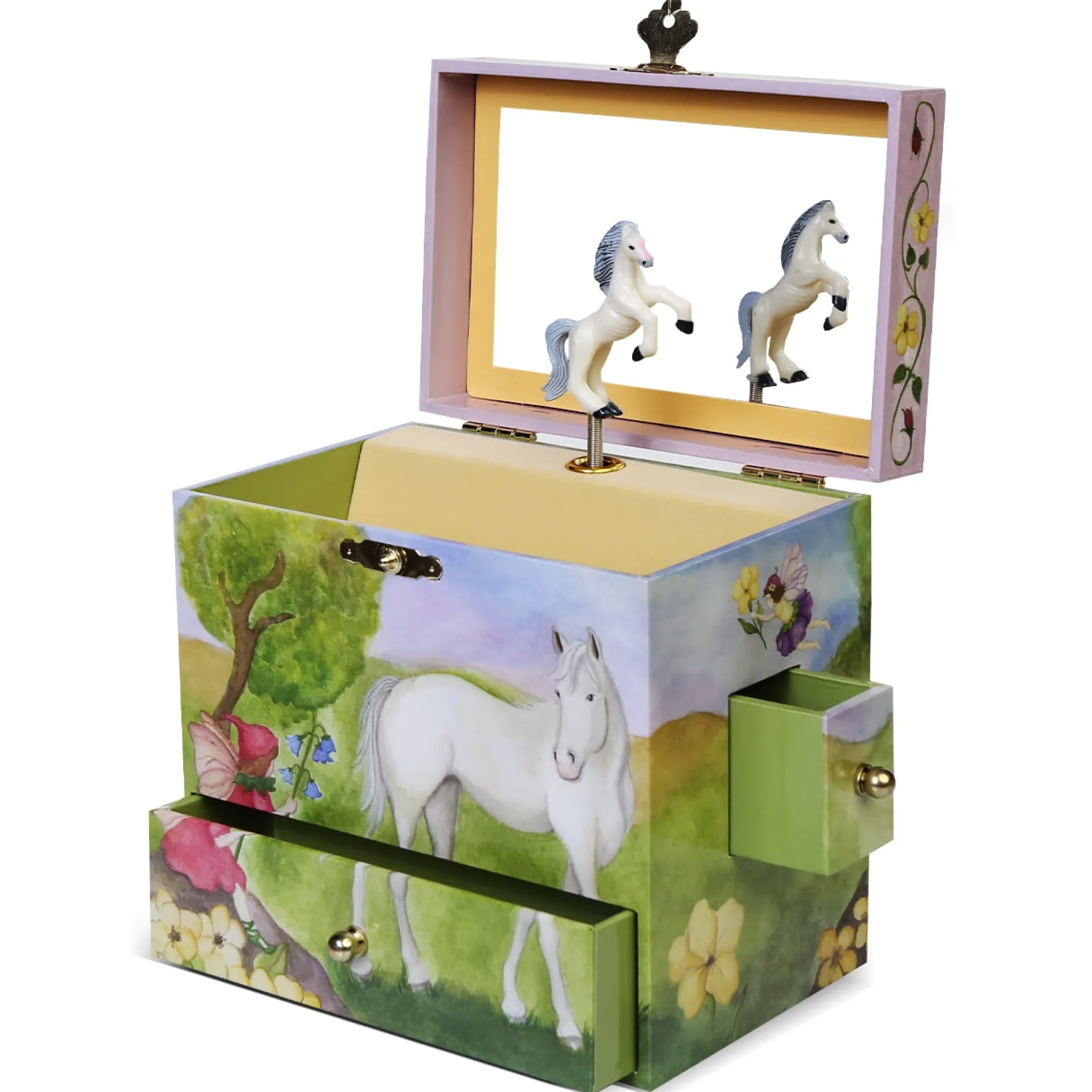 Enchantmints Horse Fairy Musical Jewelry Box for Girls