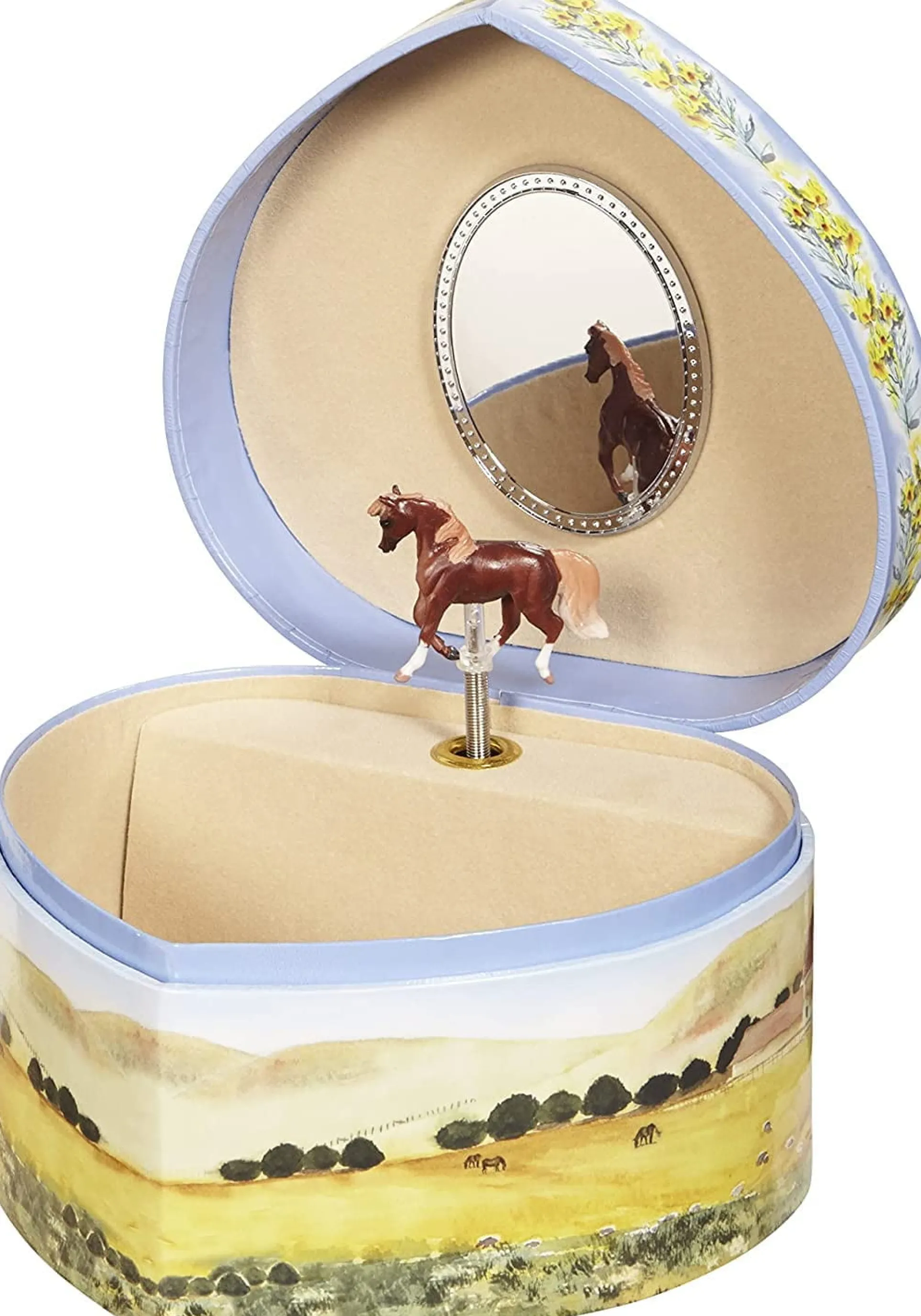 Enchantmints Love Of Horses Musical Jewelry Box for Girls