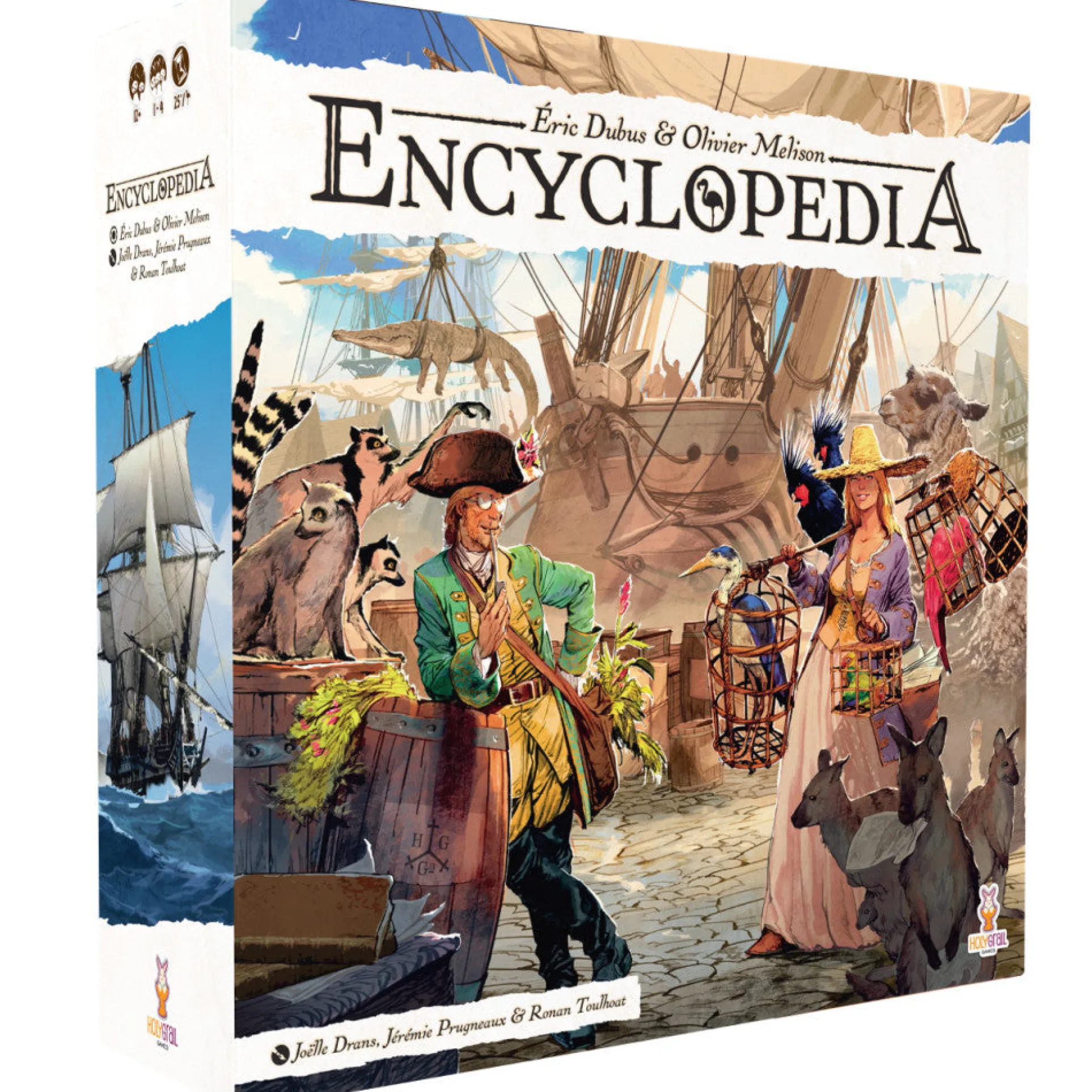 Encyclopedia: Historical Dice-Based Worker Placement Game for 1-4 Players