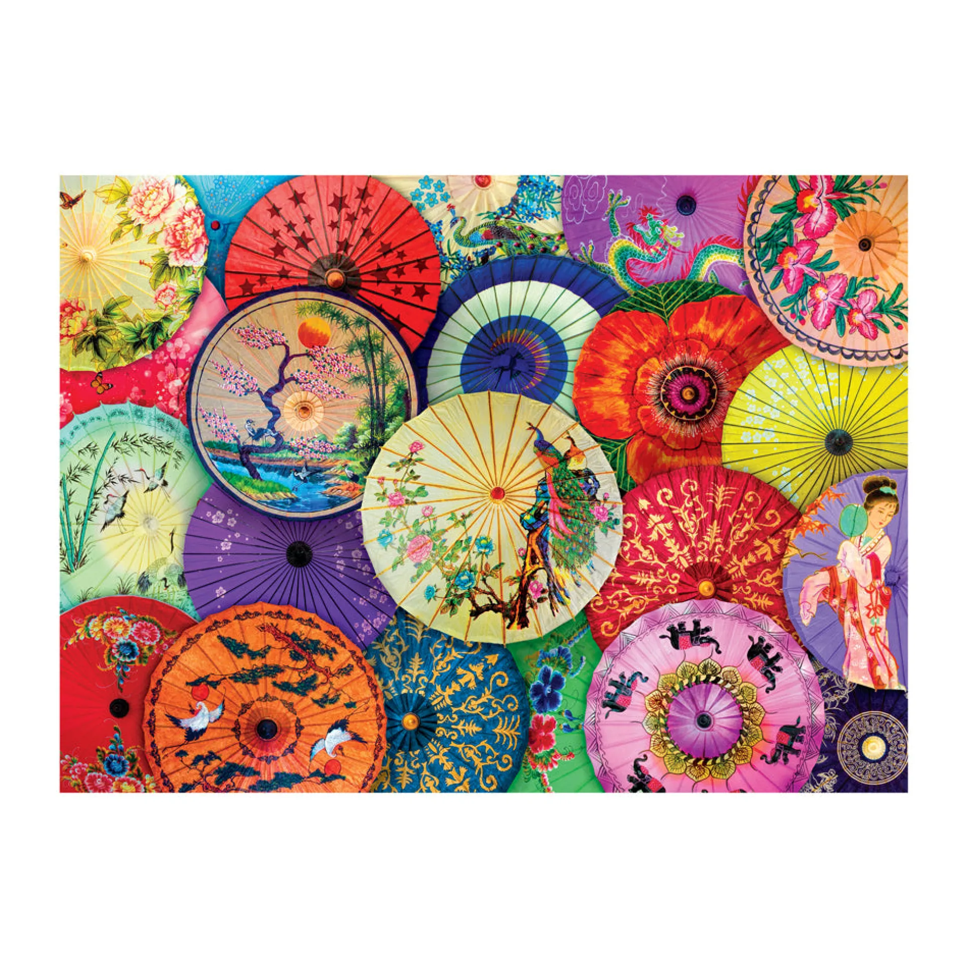 Eurographics Asian Oil-Paper Umbrellas Jigsaw Puzzle - 1000 pc