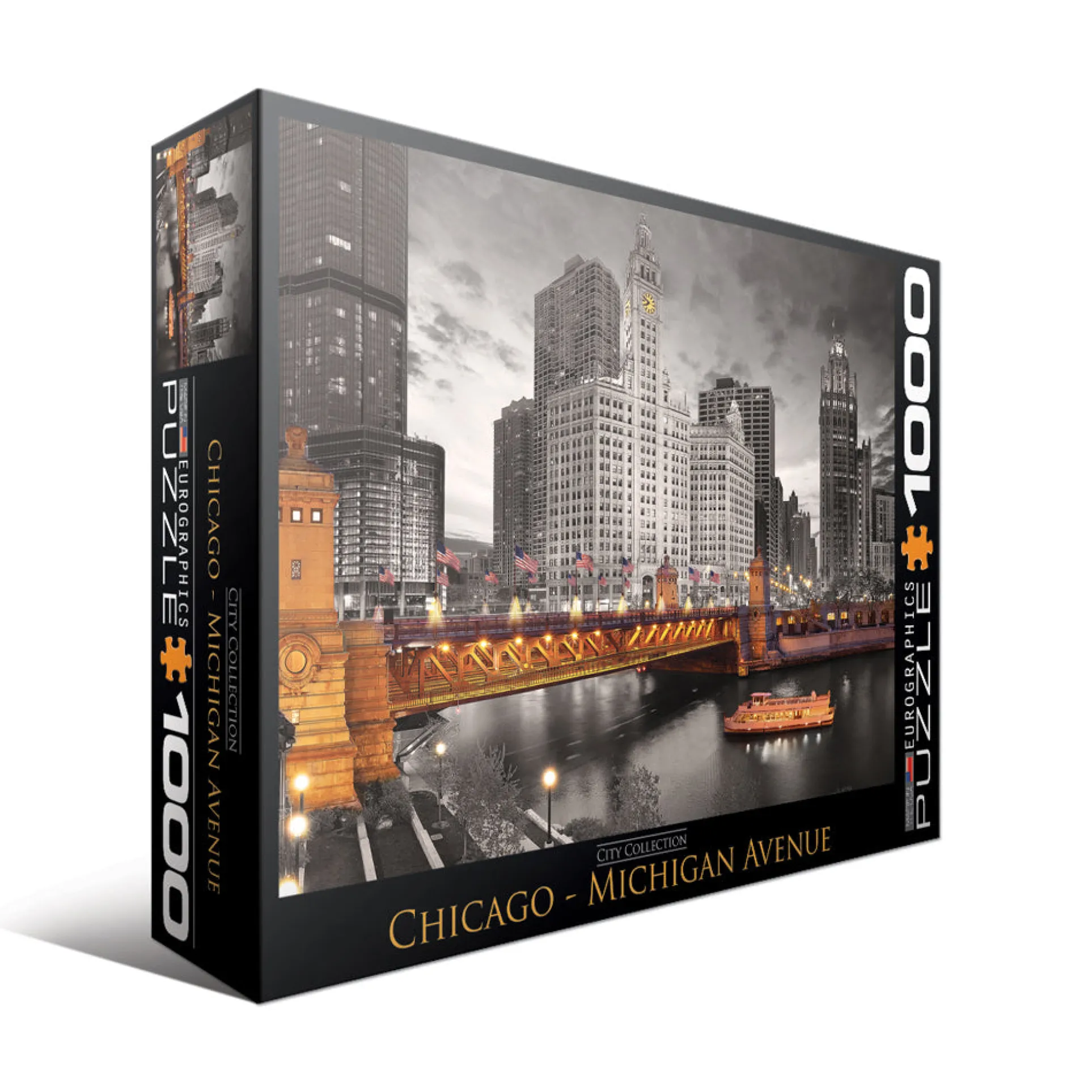 Eurographics Chicago Michigan Avenue Cityscape Jigsaw Puzzle - 1000 pc