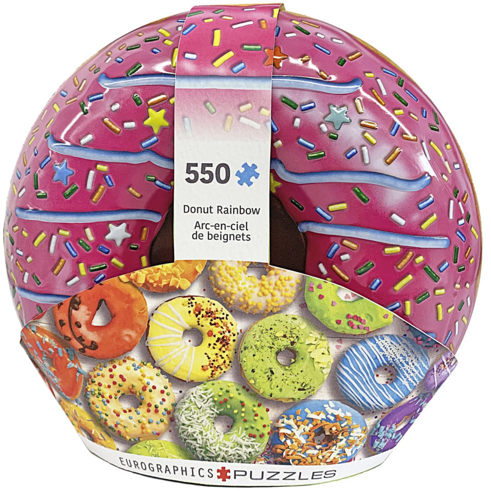 Eurographics Donut Rainbow Tin Jigsaw Puzzle - 550 Pieces