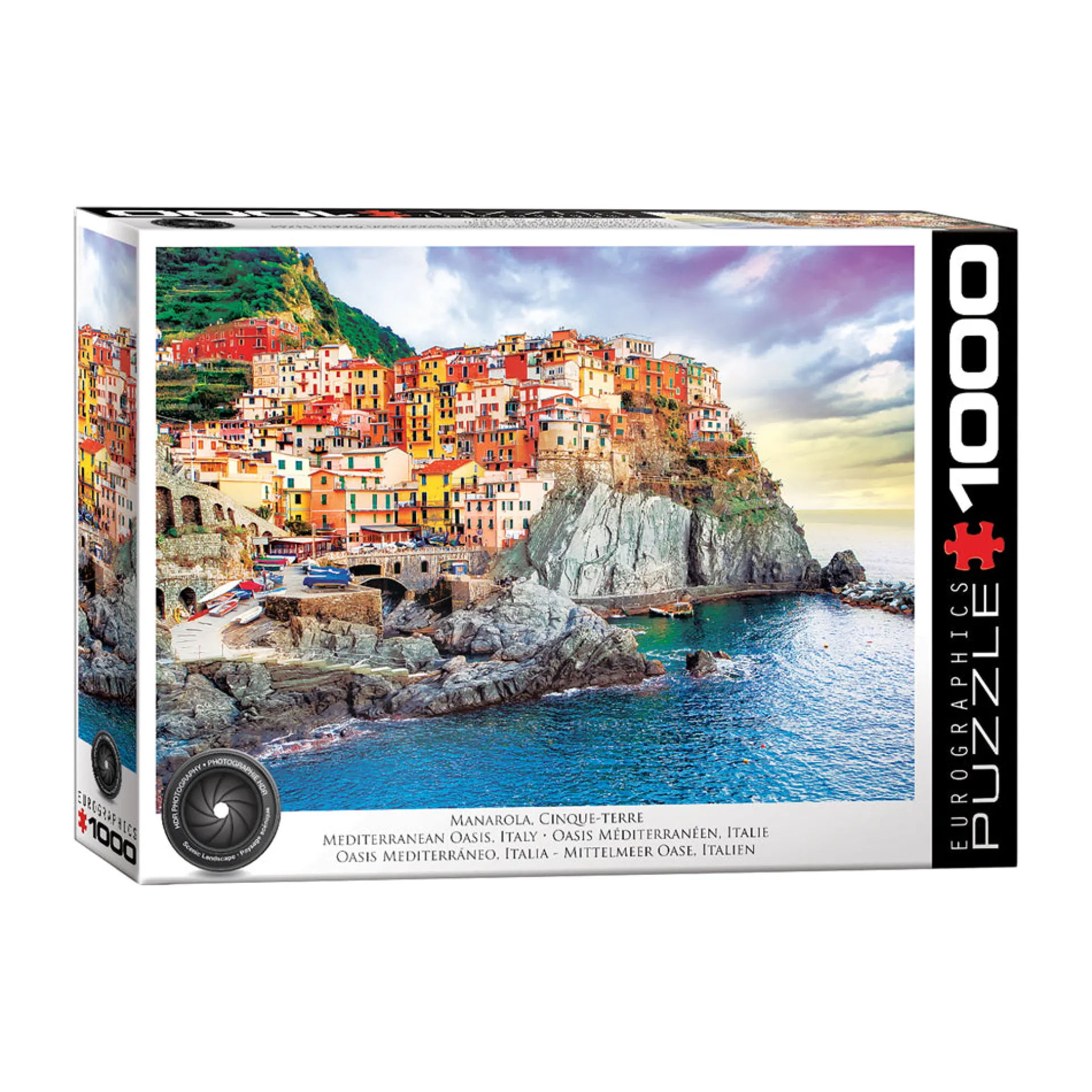 Eurographics Manarola, Cinque-Terre Mediterranean Oasis Jigsaw Puzzle - 1000 pc