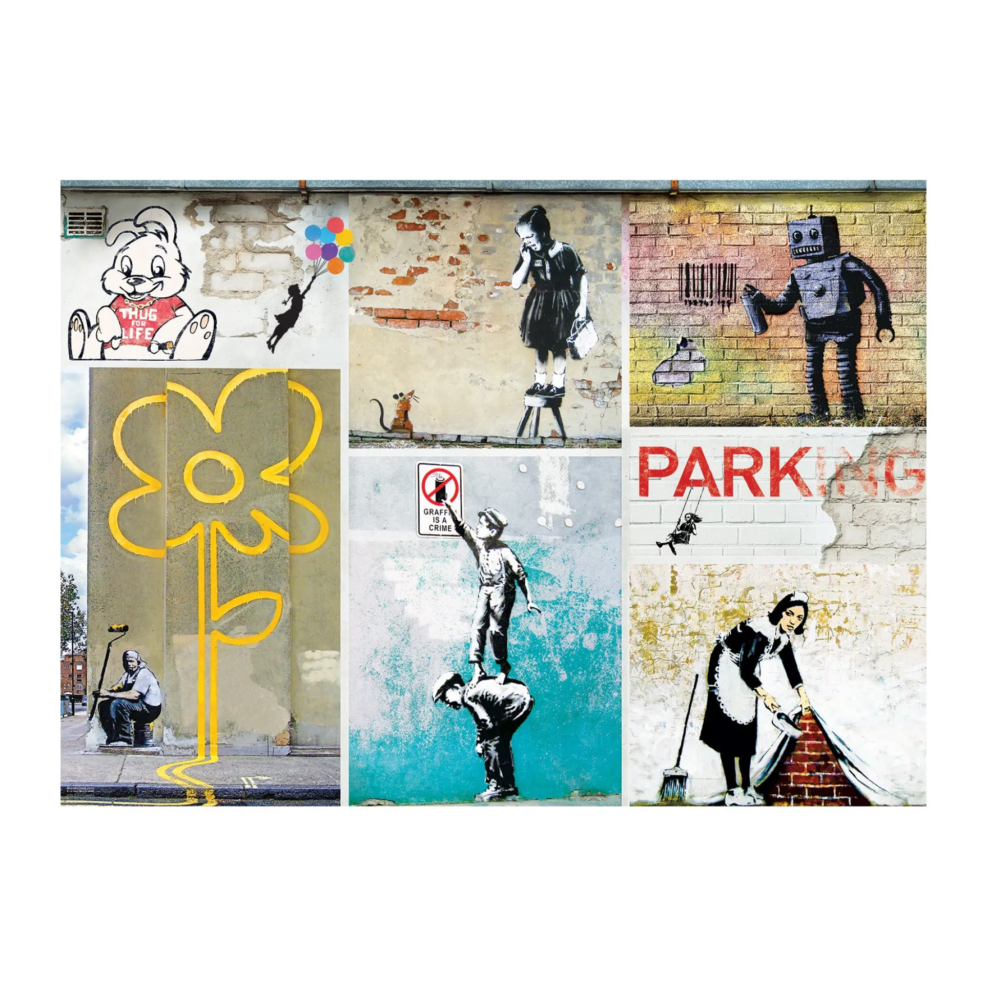 Eurographics Street Art by Banksy Jigsaw Puzzle - 1000 pc