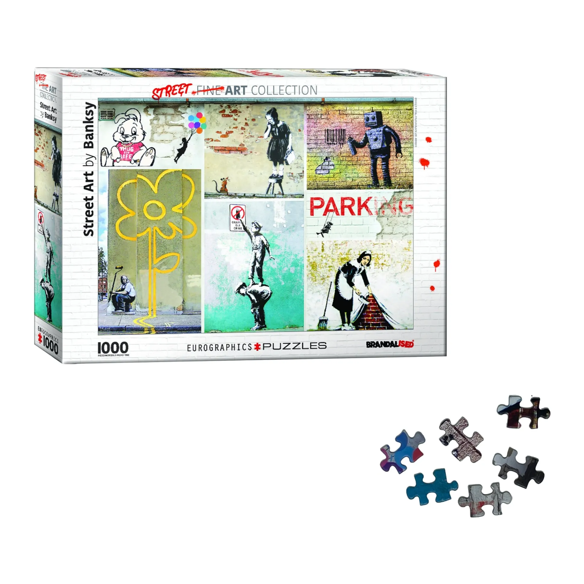 Eurographics Street Art by Banksy Jigsaw Puzzle - 1000 pc