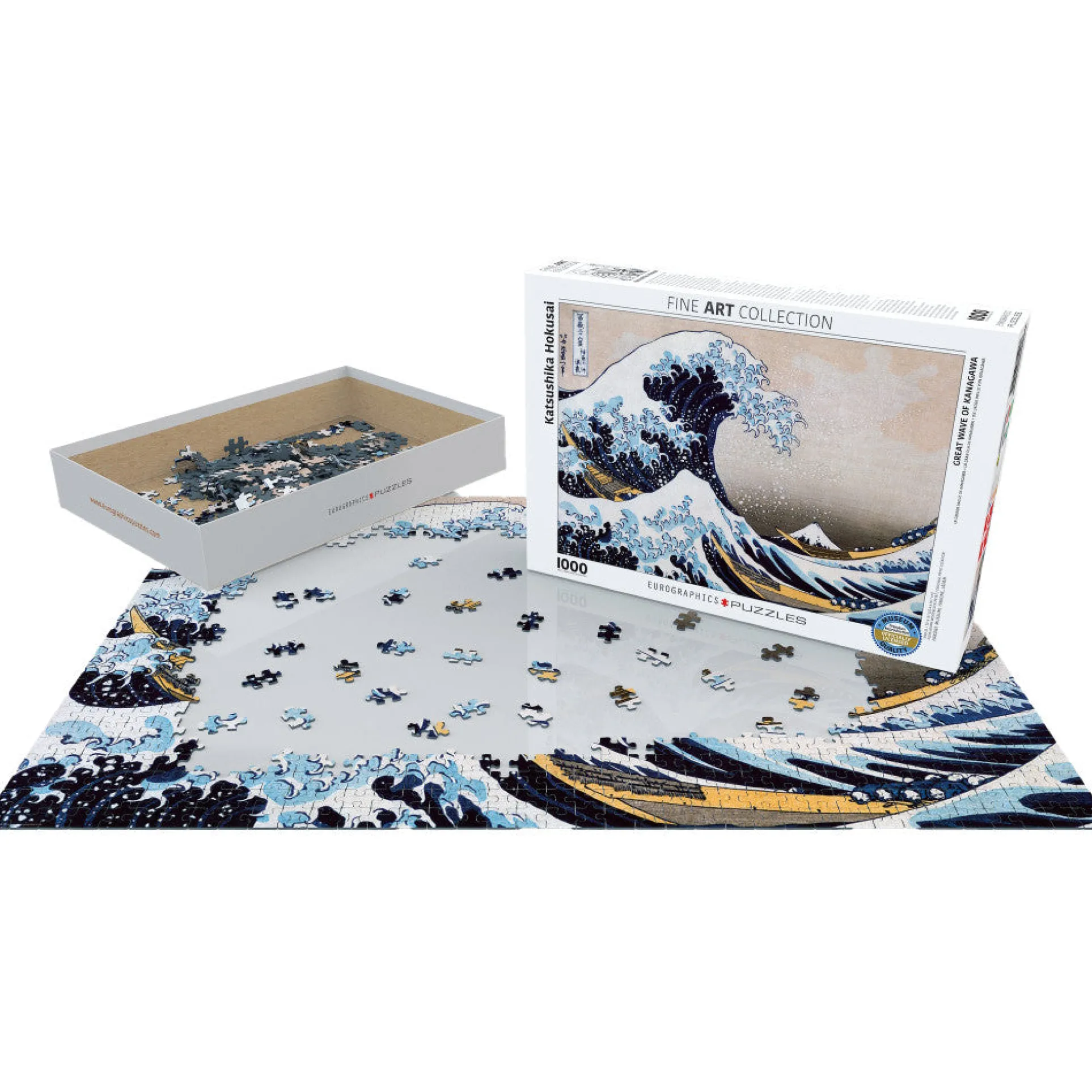 Eurographics The Great Wave Off Kanagawa by Hokusai - 1000 pc Puzzle