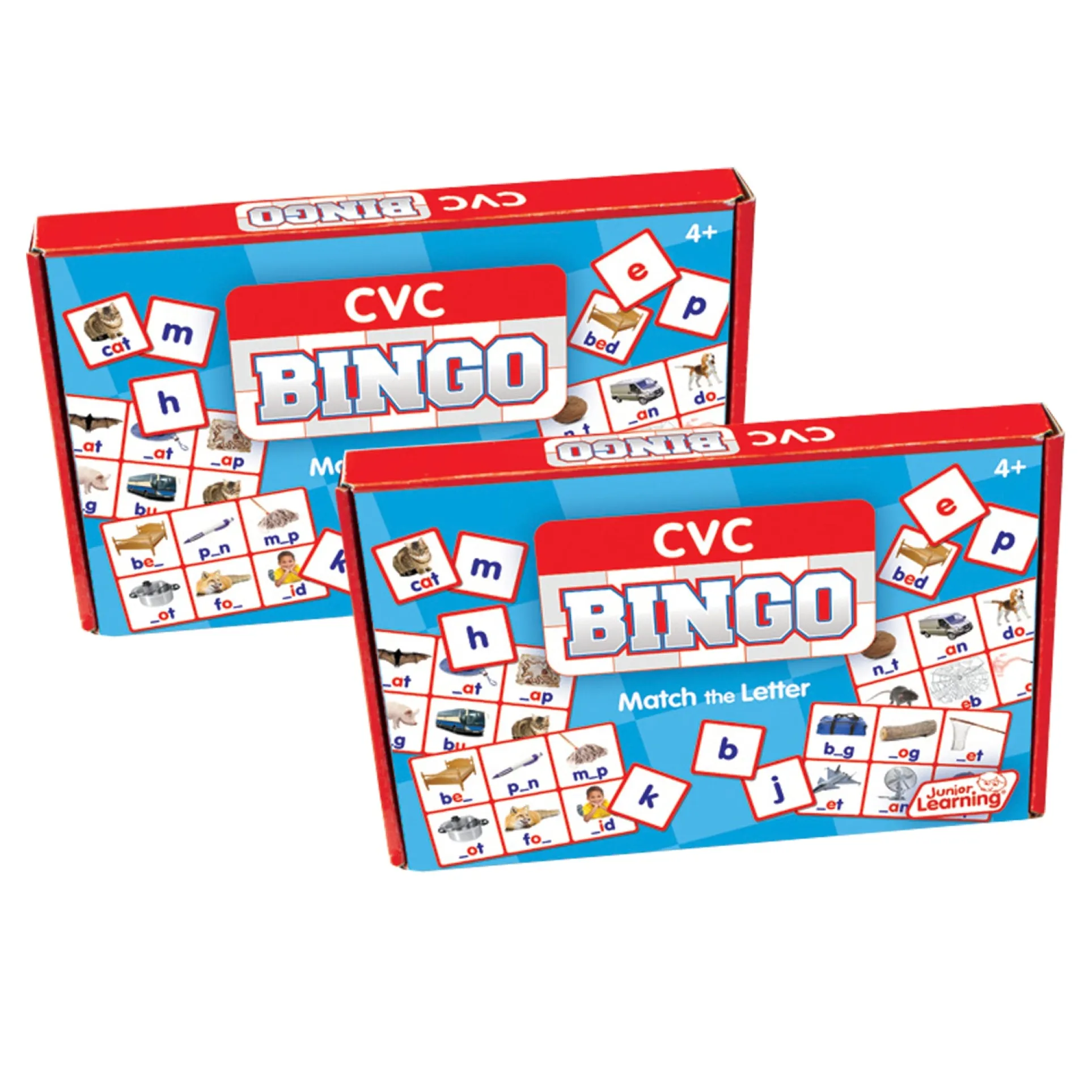 Junior Learning CVC Bingo Game Set - Consonant Vowel Consonant Learning Kit