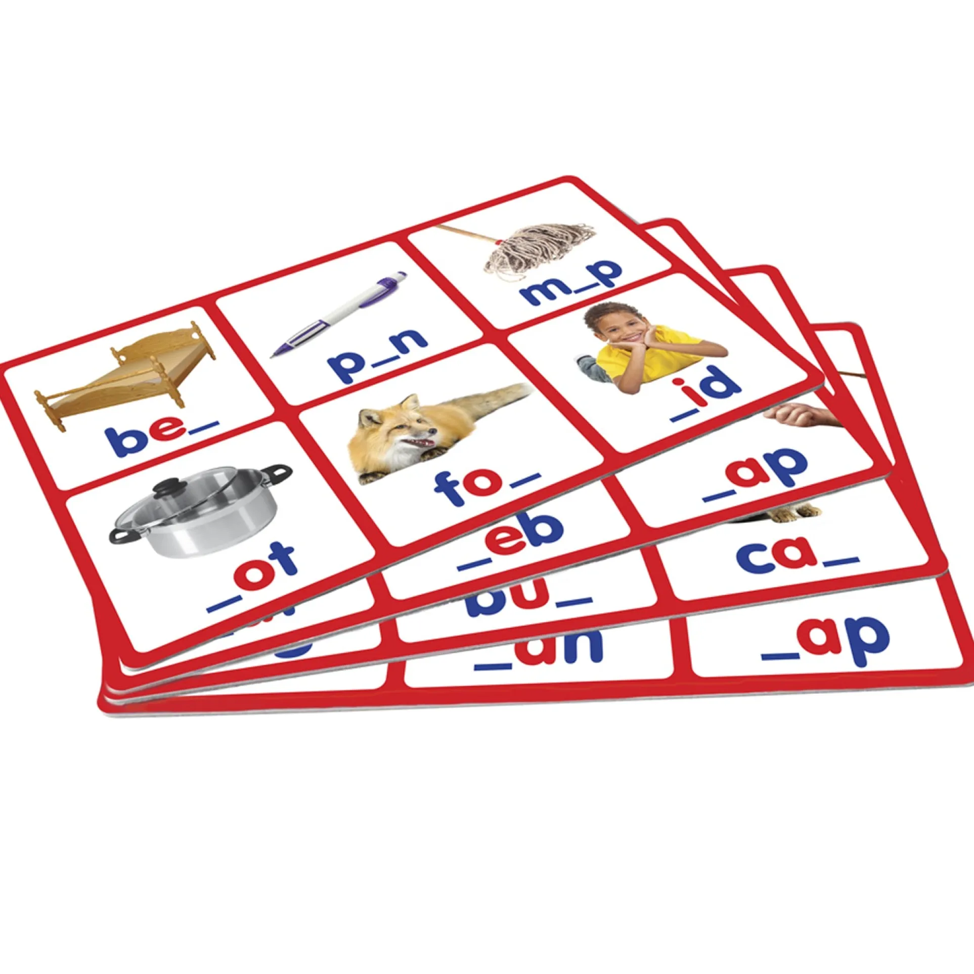 Junior Learning CVC Bingo Game Set - Consonant Vowel Consonant Learning Kit