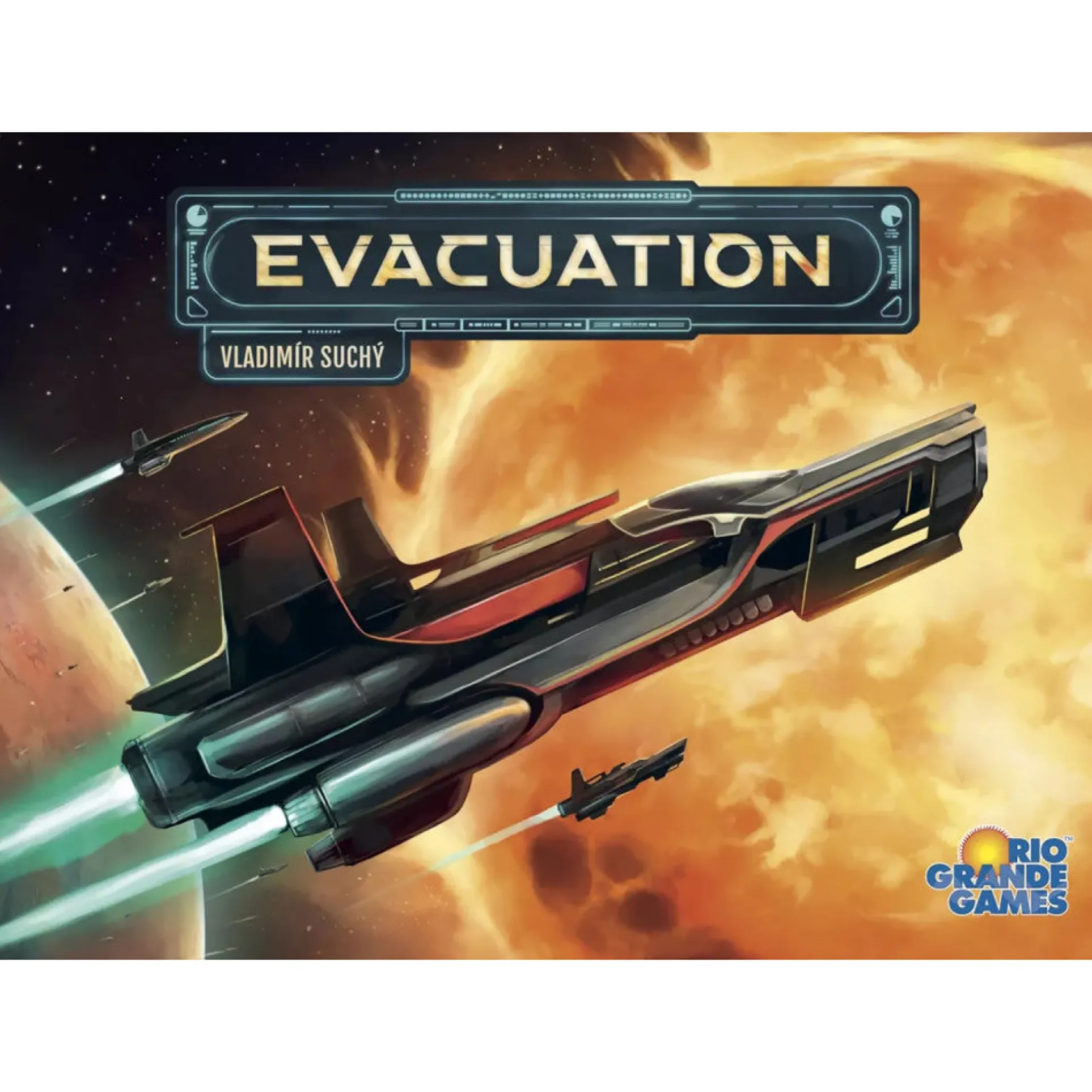 Evacuation Strategy Board Game by Rio Grande Games, Ages 14+, 1-4 Players