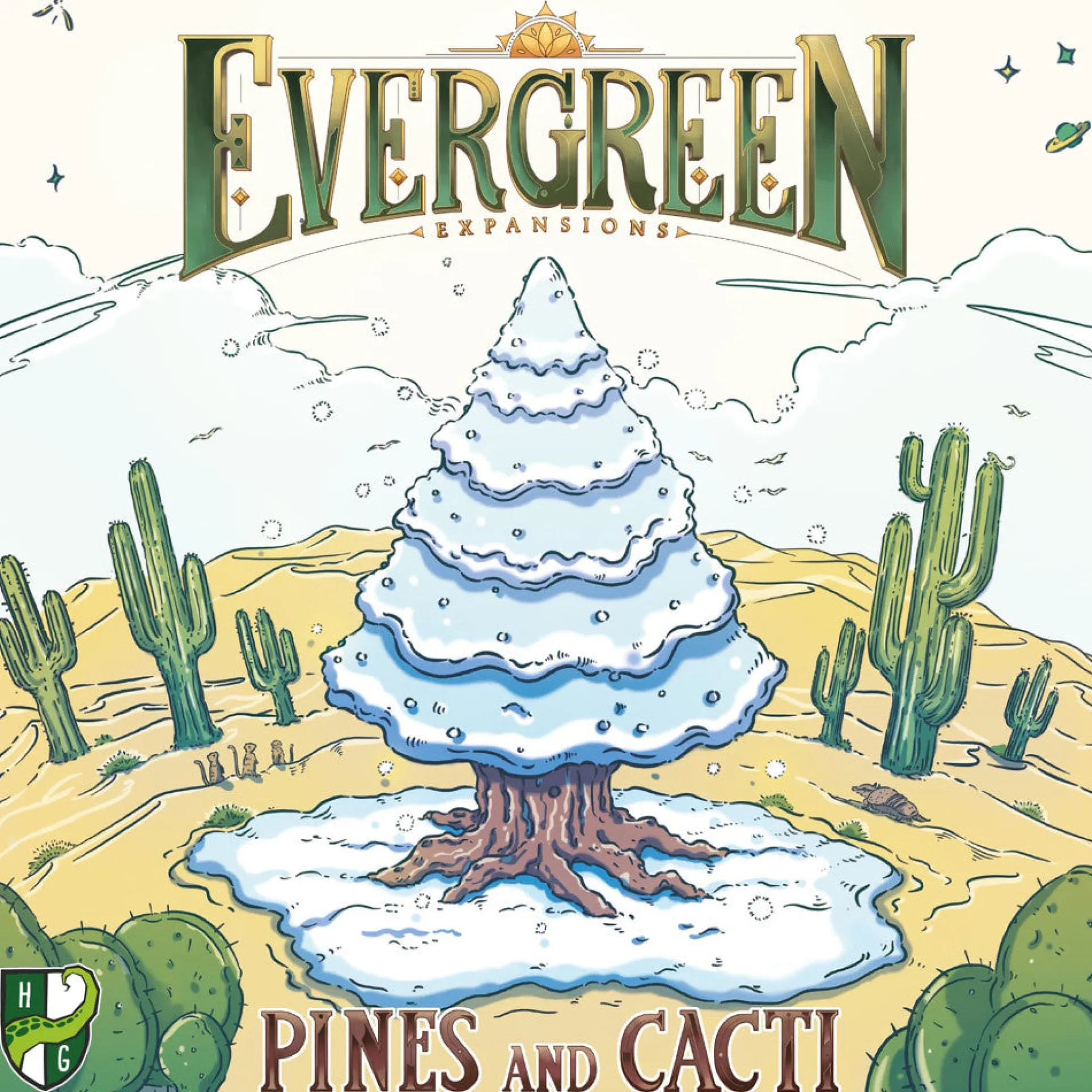 Evergreen: Pines and Cacti Expansion Board Game by Horrible Guild, Ages 8+