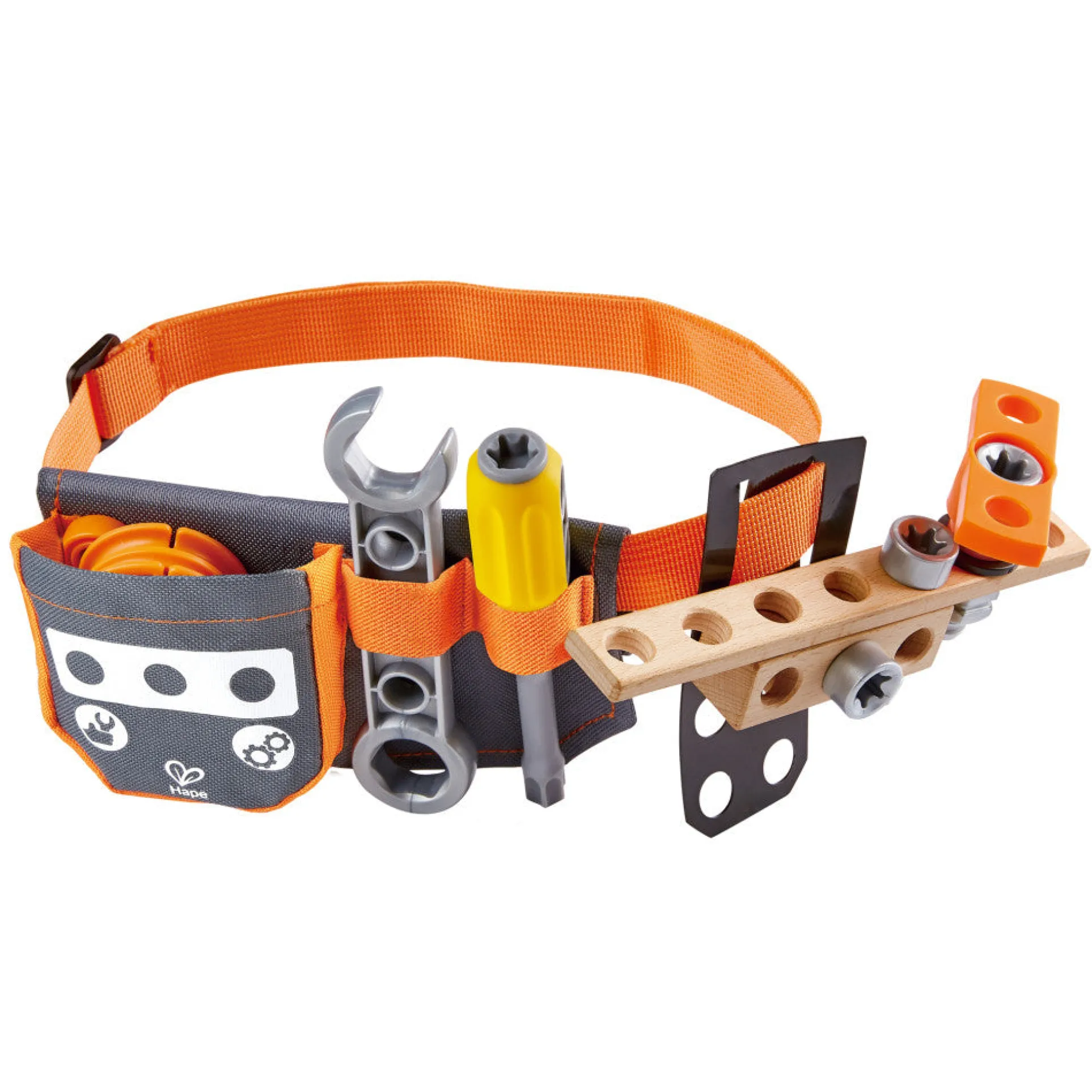 Hape Junior Inventor Scientific Tool Belt - 19 Piece Set for Kids Ages 4+