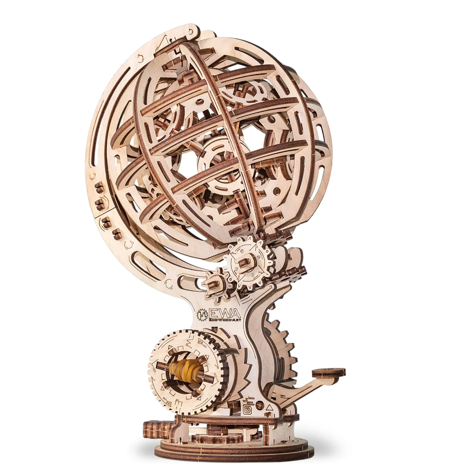 EWA Eco-Wood-Art Kinetic Globe - 3D Wooden STEM Puzzle Kit