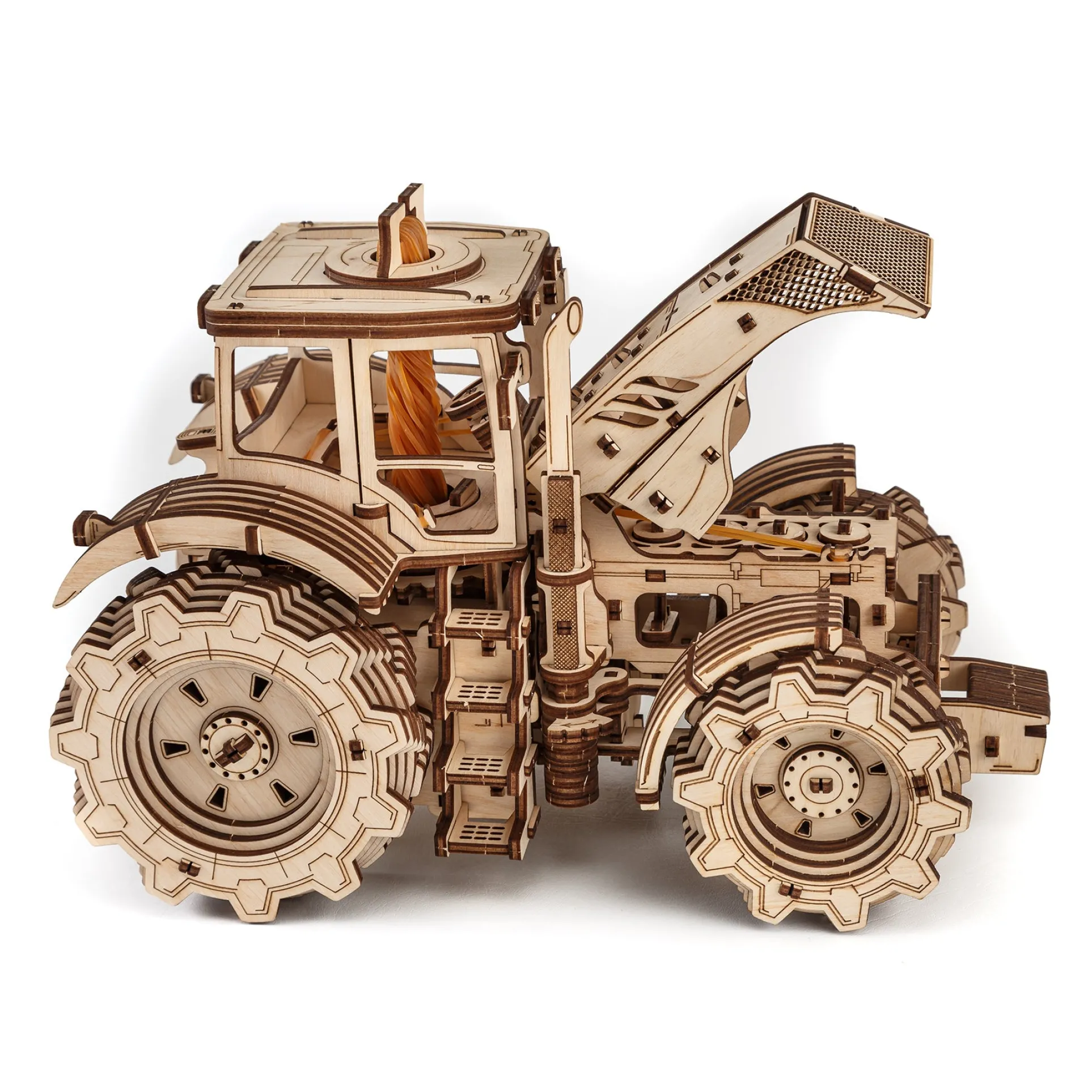 EWA Eco-Wood-Art Tractor - 3D Wooden STEM Puzzle Kit