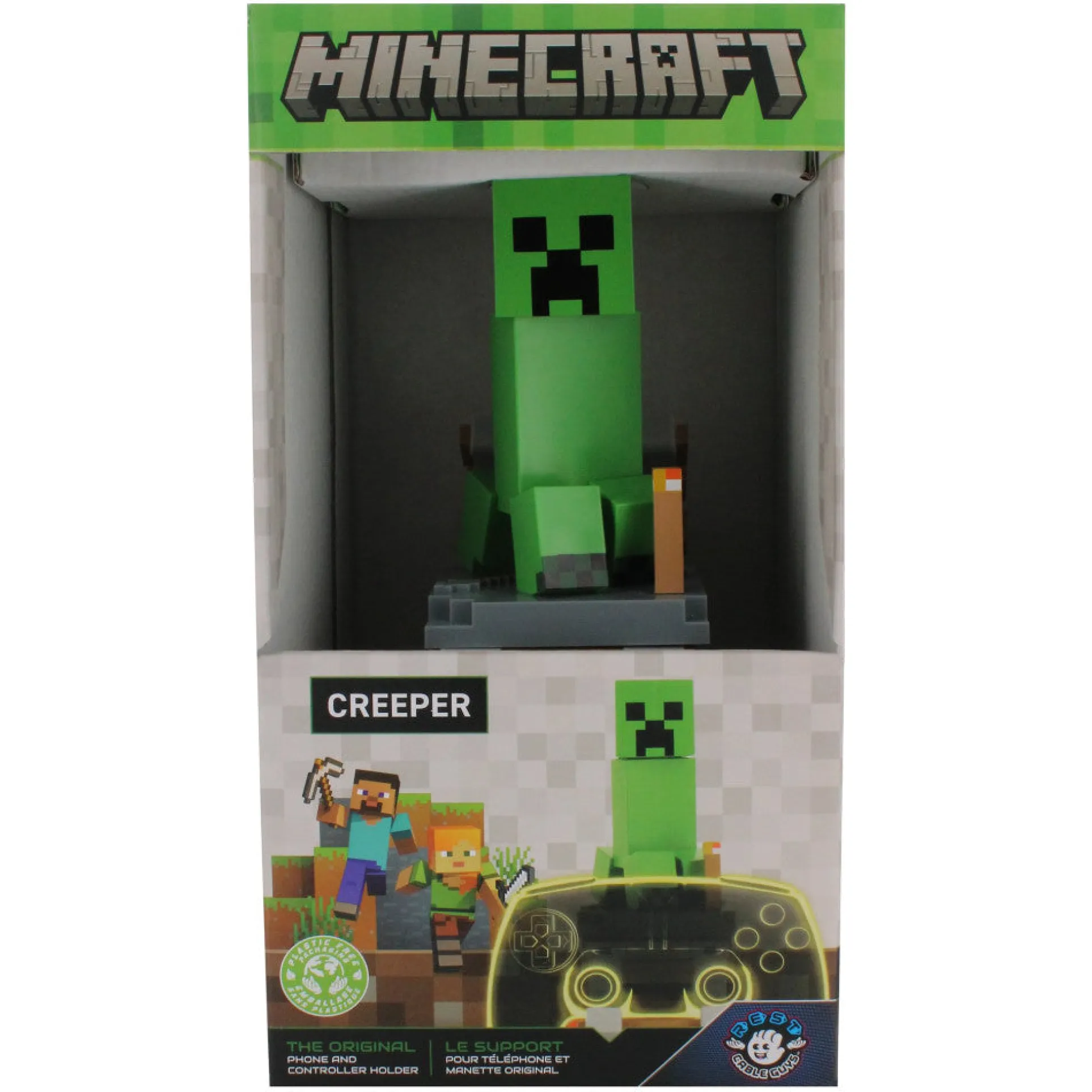 Exquisite Gaming Minecraft Creeper Controller & Phone Holder - Green