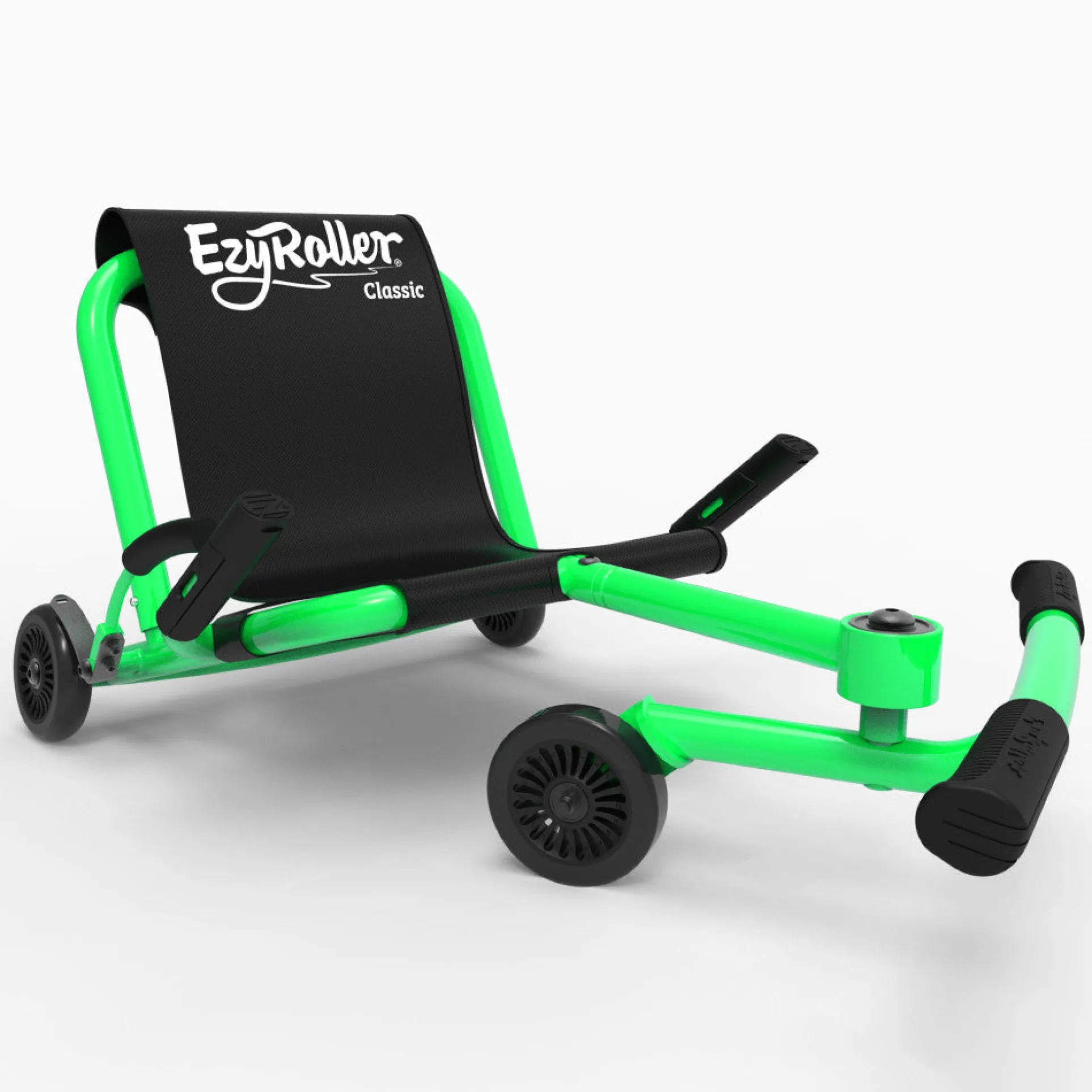 EzyRoller Classic - Green - Ride-On Scooter for Kids, 154lb Capacity