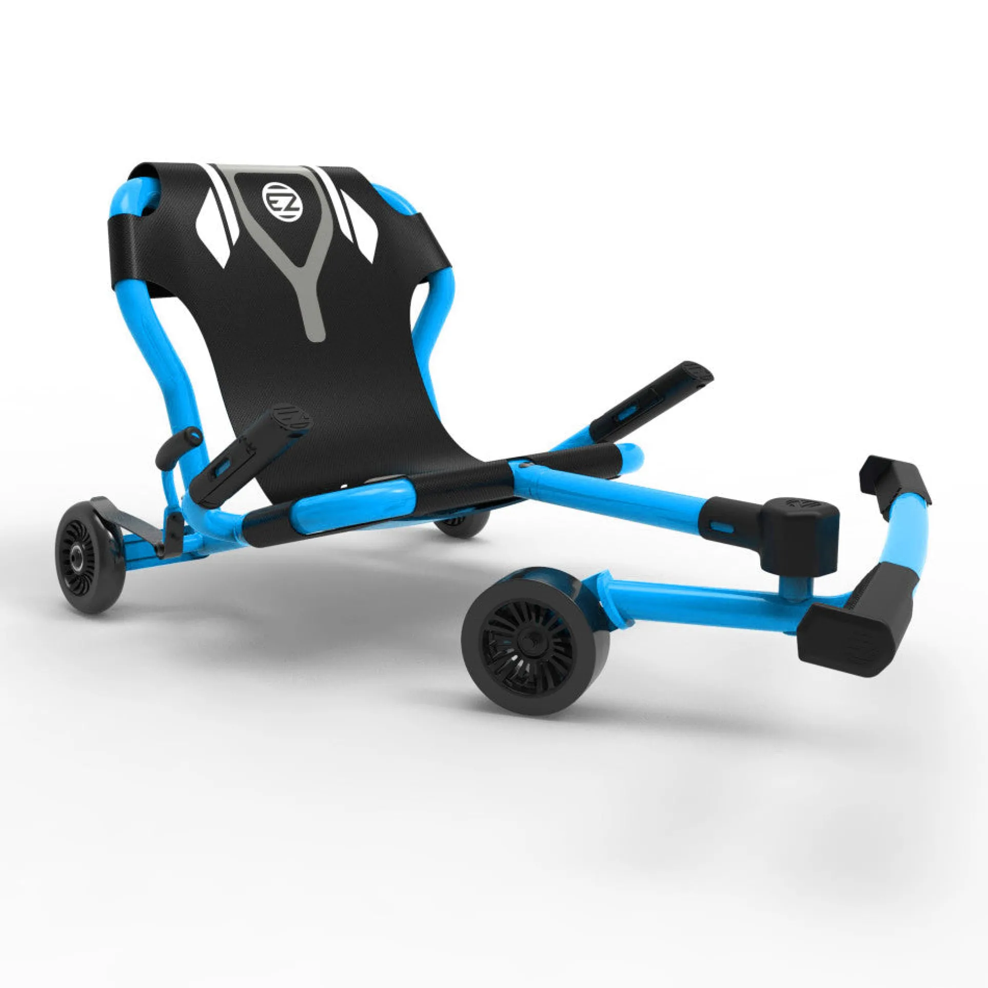 EzyRoller Classic X - Blue - Extendable Ride-On Scooter for Kids, 154lb Capacity