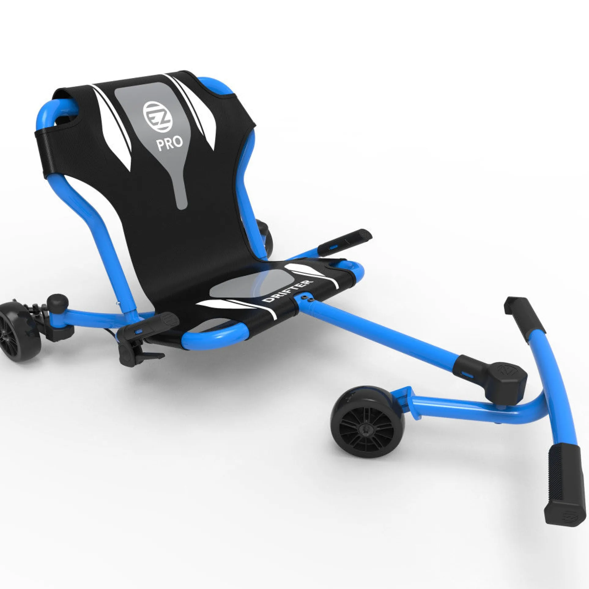EzyRoller Drifter Pro X - Blue - High-Capacity Ride-On Scooter for All Ages