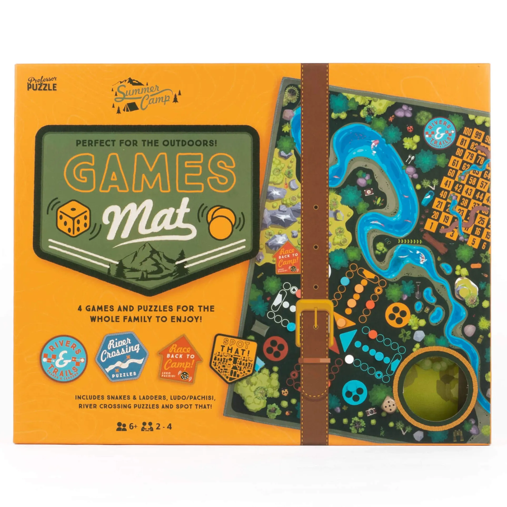 Family Adventure Games Mat with 4 Fun Challenges