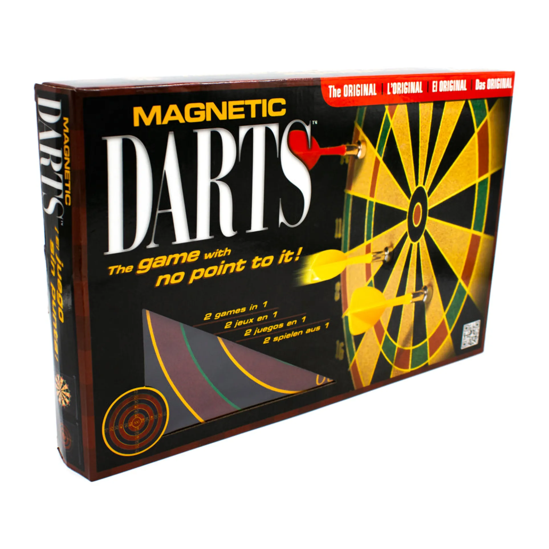 Family Games Inc. Magnetic Darts Game - Double-Sided Fabric Dartboard