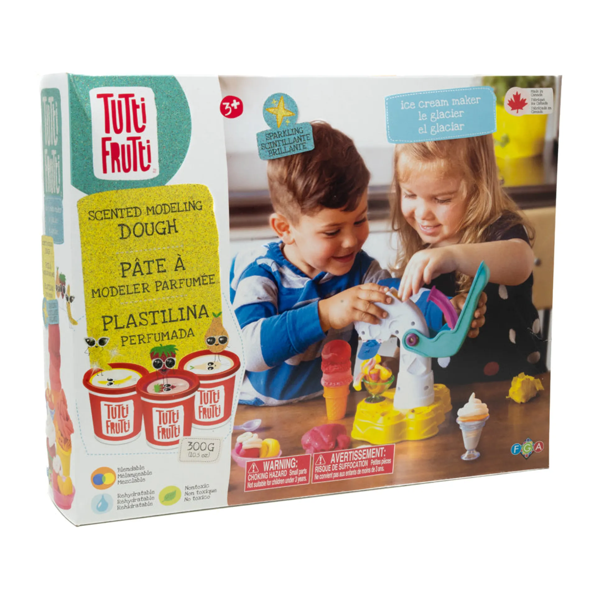 Family Games Tutti Frutti Scented Dough Ice Cream Maker Playset