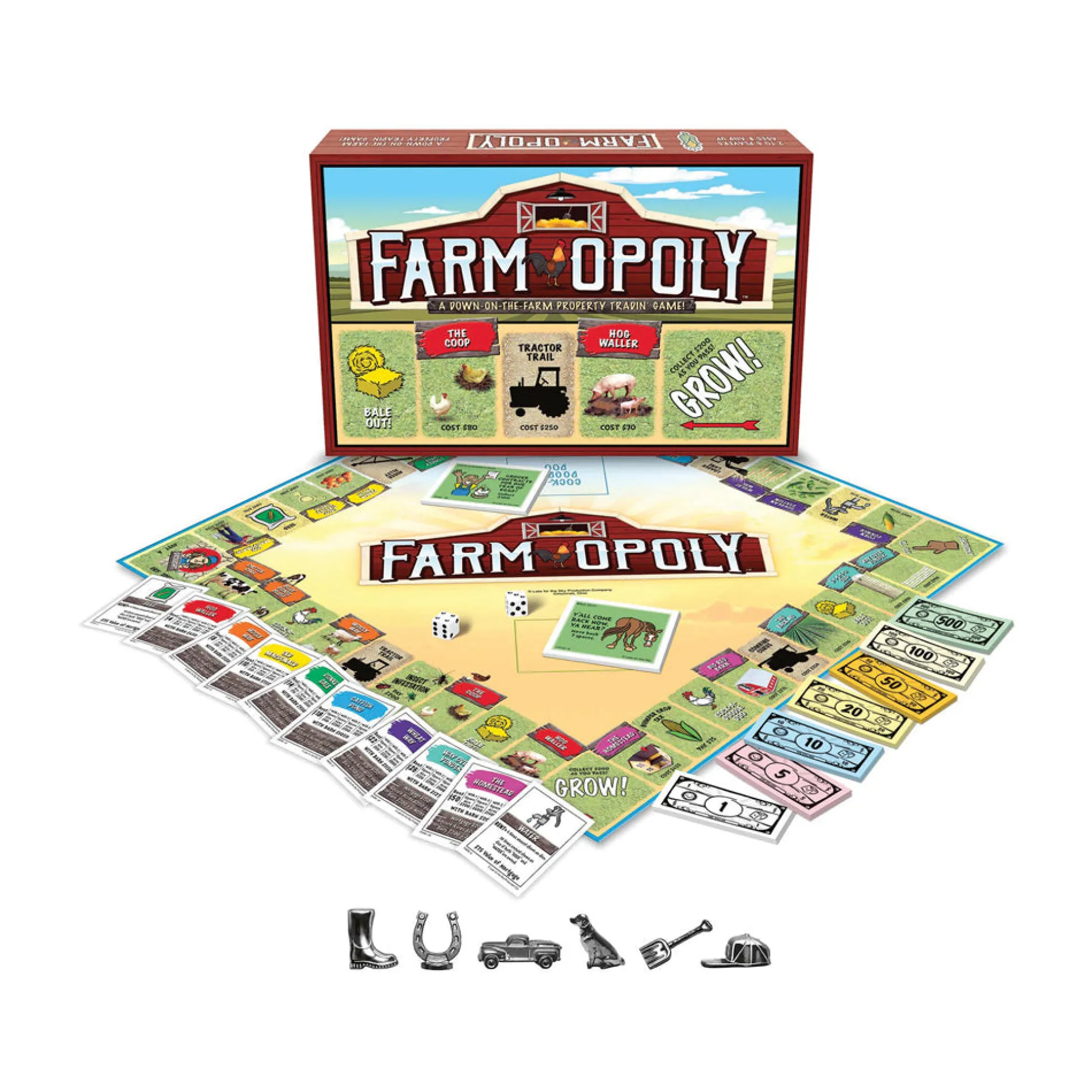 Farm-Opoly Board Game by Late for the Sky