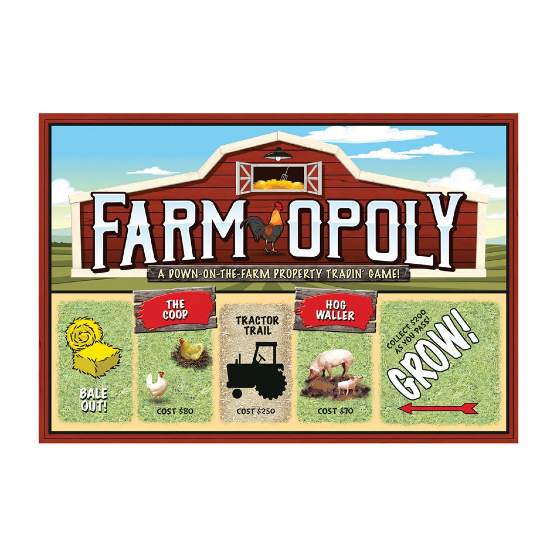 Farm-Opoly Board Game by Late for the Sky