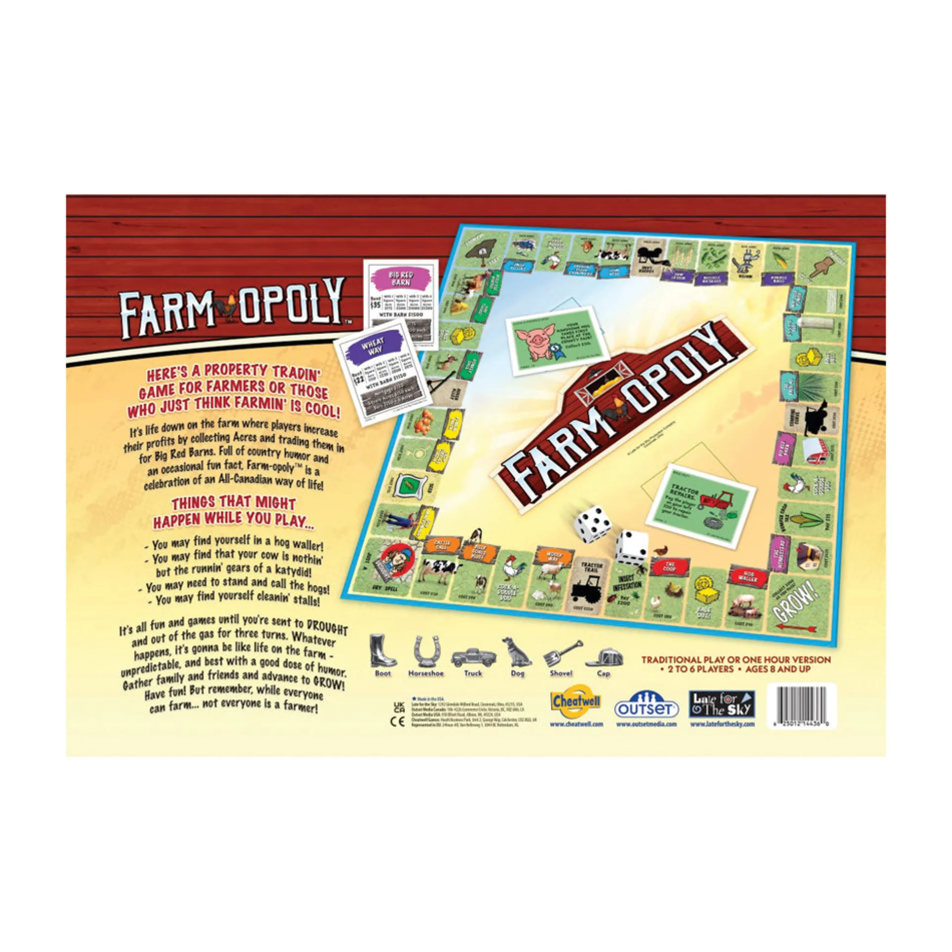 Farm-Opoly Board Game by Late for the Sky
