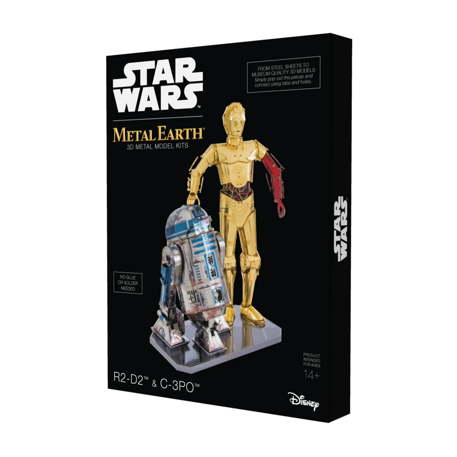 Fascinations Metal Earth Star Wars 3D Model Kit - R2-D2 & C-3PO Set