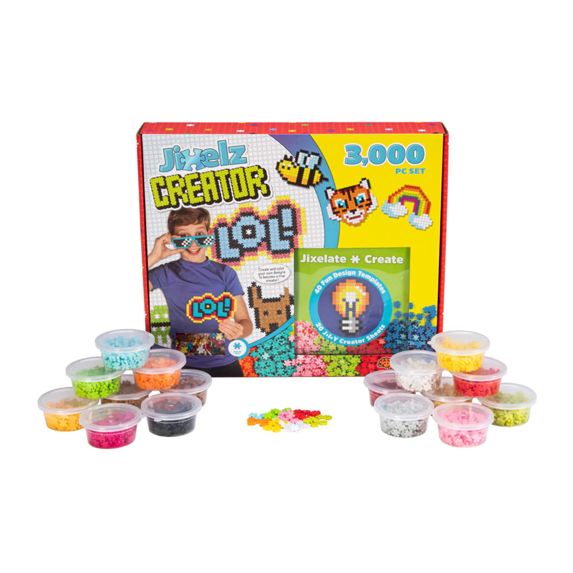 Fat Brain Toy Co. Jixelz 3000 Piece Creative Art and Craft Set