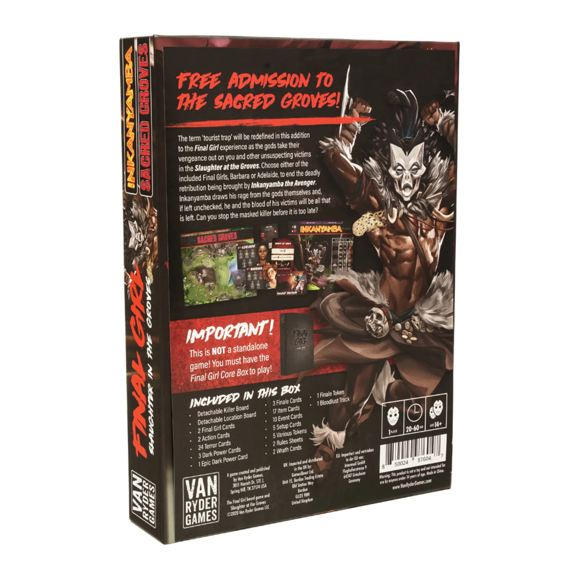 Final Girl: Slaughter in the Groves Feature Film Game Box