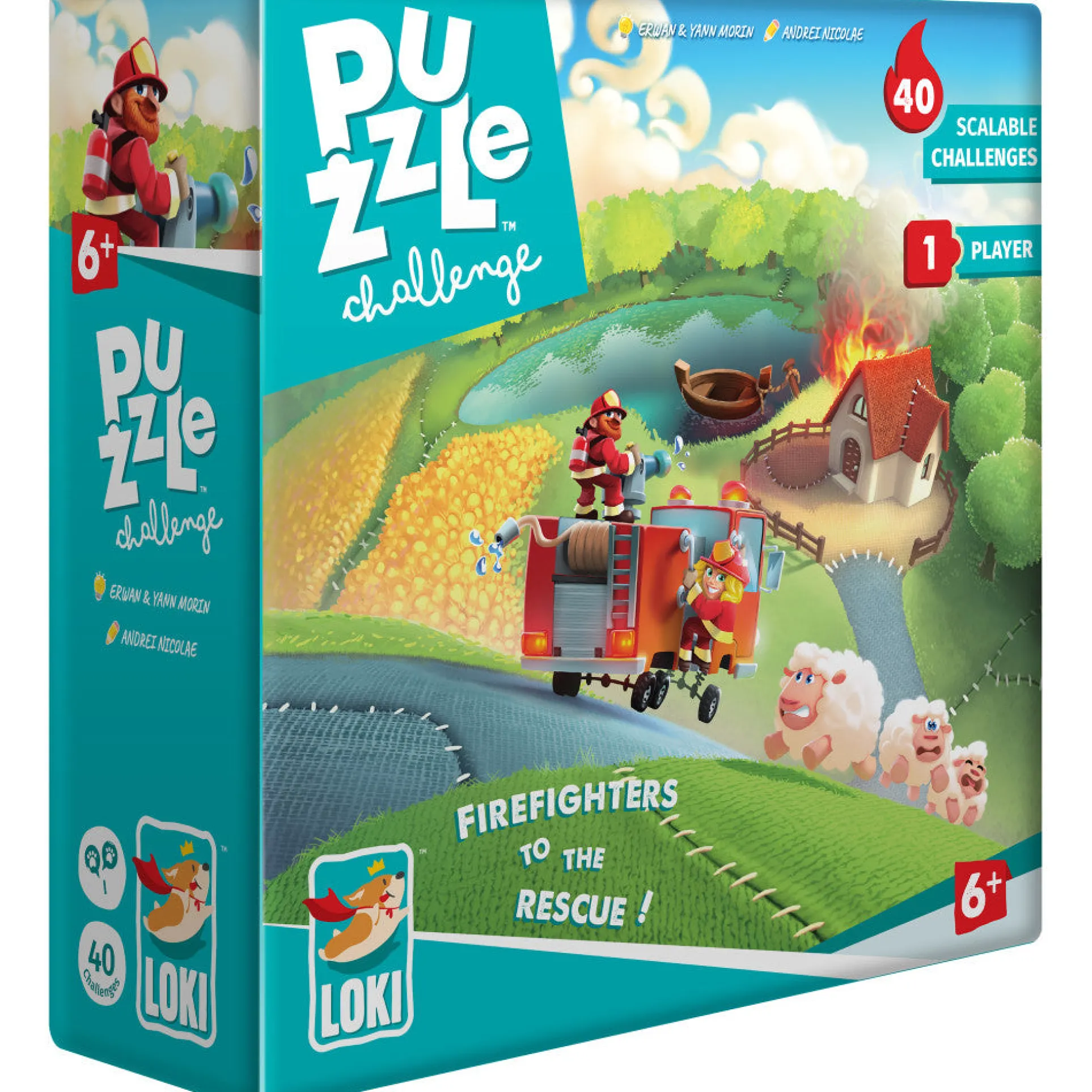 Firefighter Rescue Challenge Puzzle - 40 pc