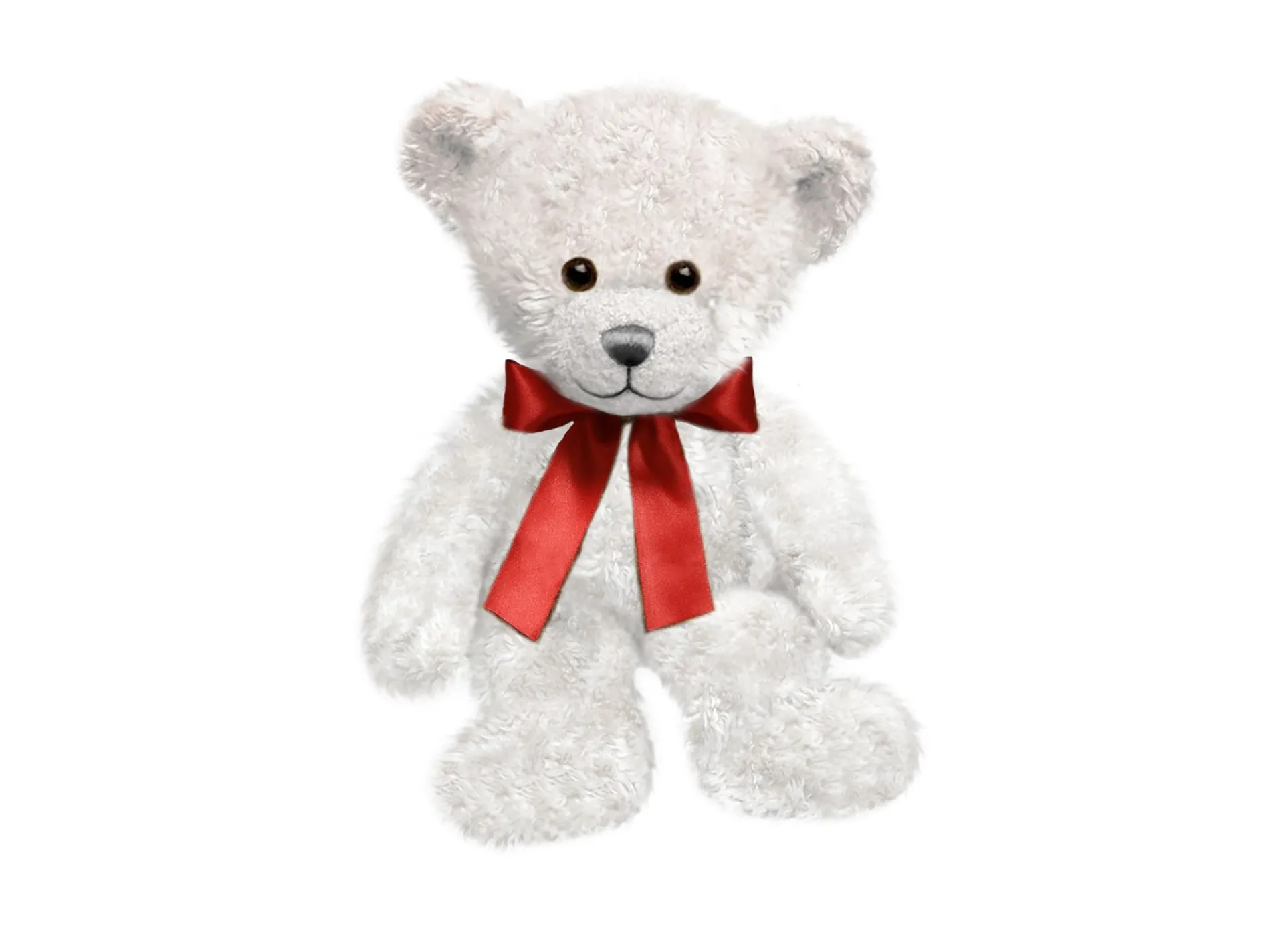 First and Main 10.5 inch Spencer Bear Plush - White