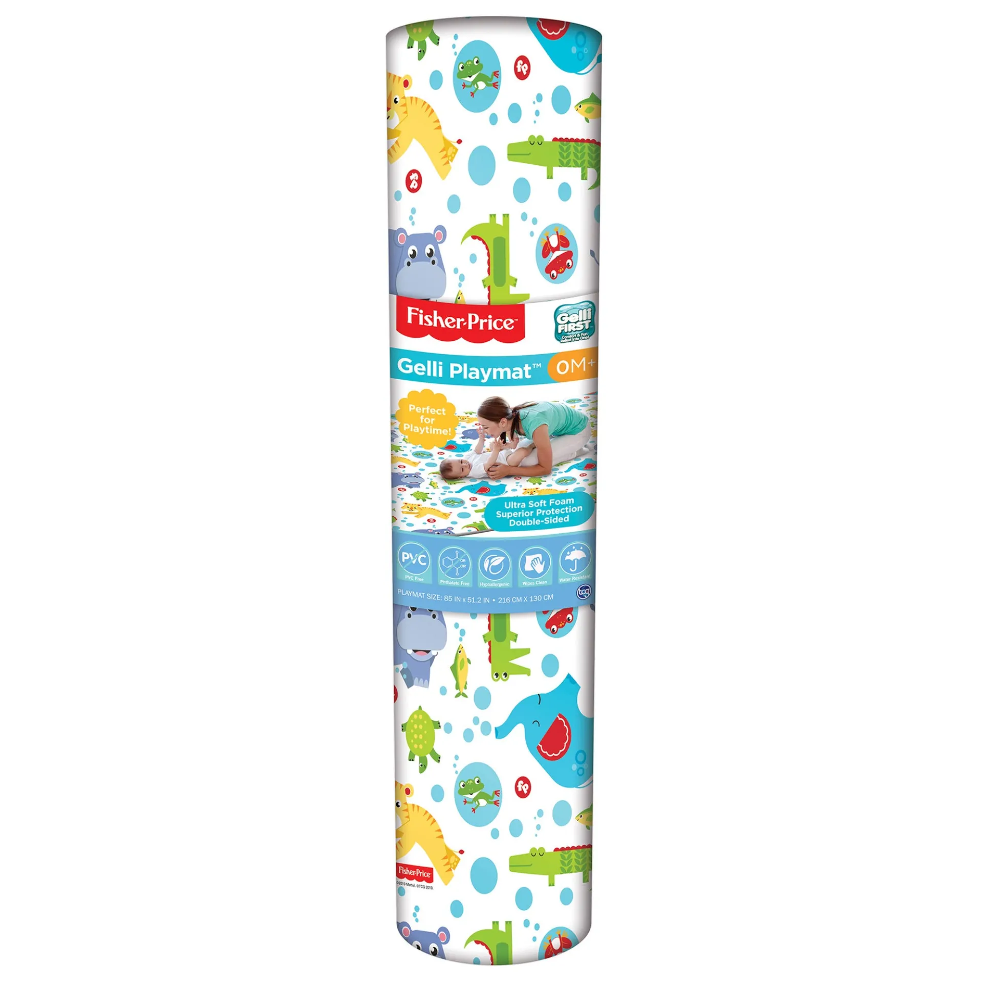 Fisher-Price Jumbo Gelli Play Mat - Dual-Sided Educational Toy