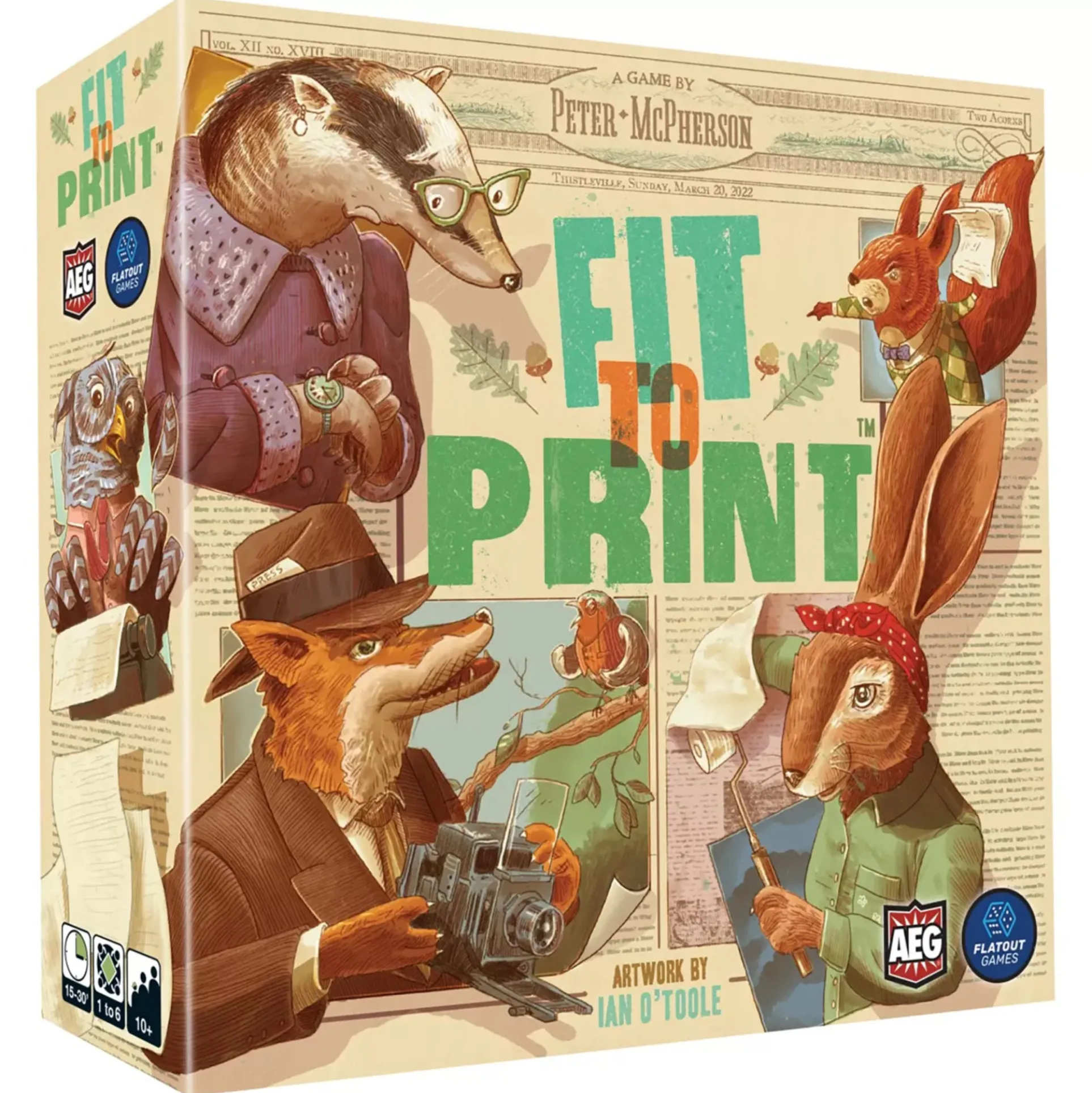 Fit to Print Deluxe Edition Board Game by Alderac Entertainment Group