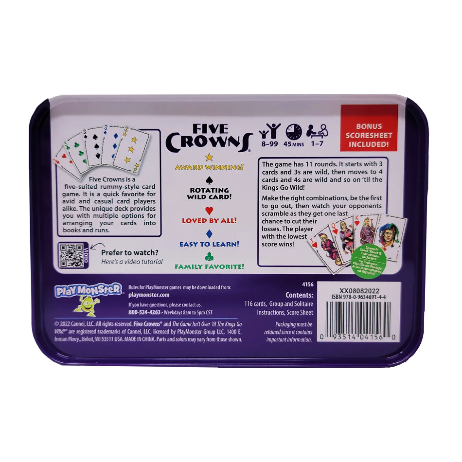 Five Crowns Card Game - Award-Winning Five-Suited Rummy-Style Game