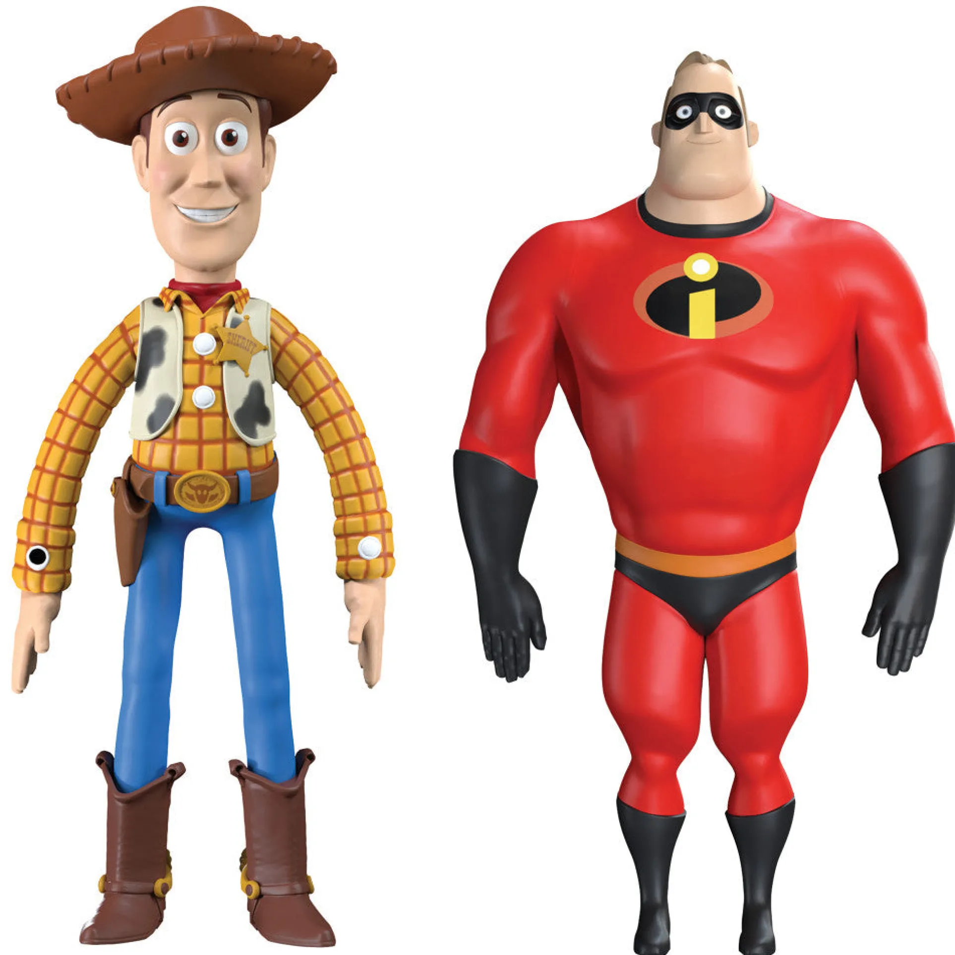 FleXfigs Pixar 4-Character Articulated Action Figure Pack - Collectible