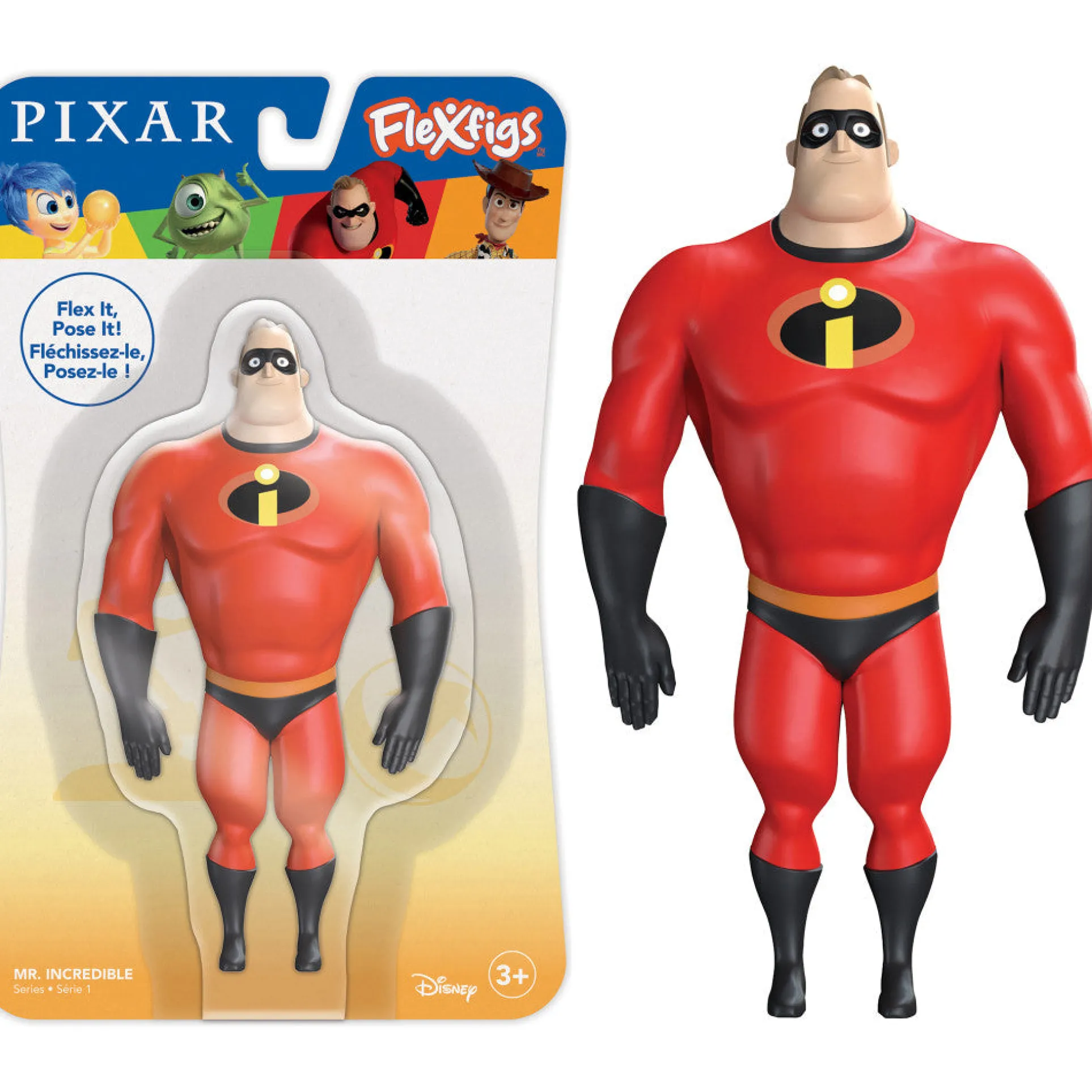 FleXfigs Pixar Woody & Mr. Incredible Dynamic Duo Action Figures