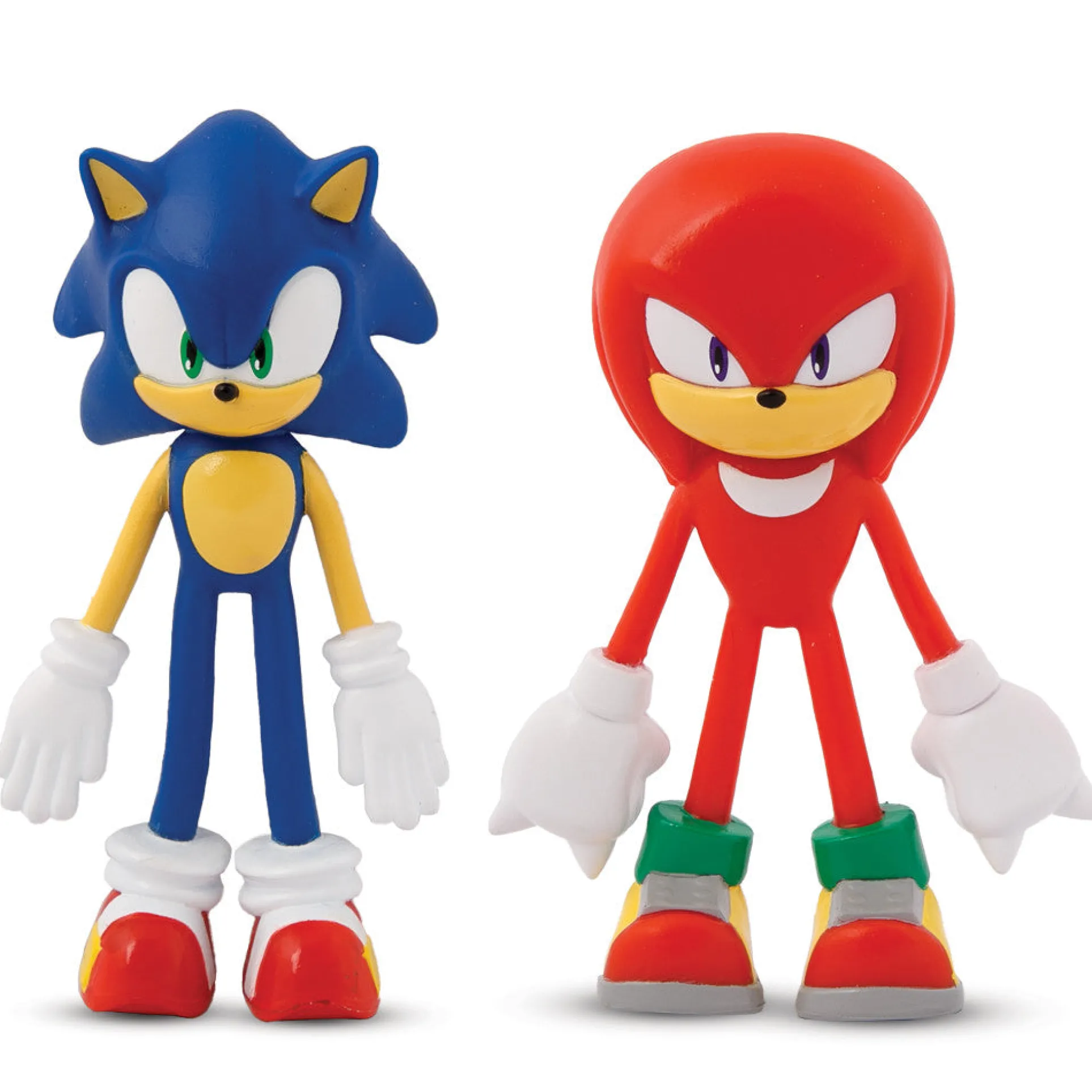 FleXfigs Sonic & Knuckles Articulated Action Figures - 2 Character Pack