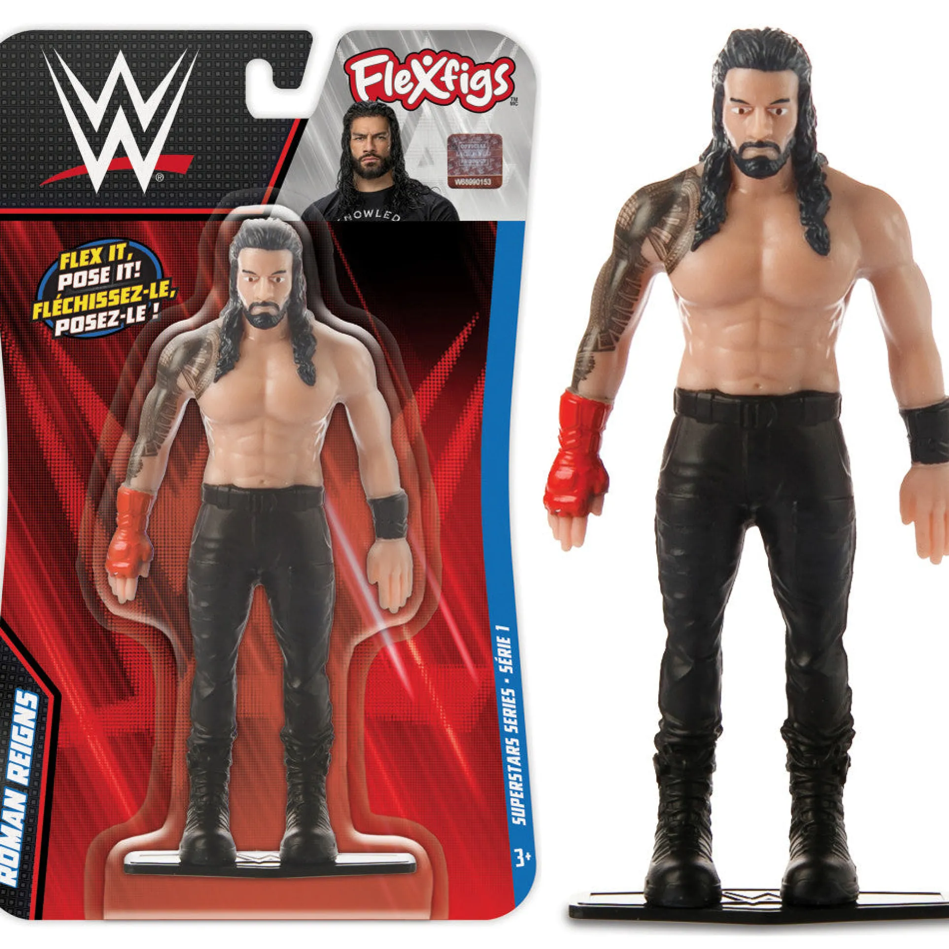 FleXfigs WWE Superstars Seth Rollins & Roman Reigns - Dynamic Duo Action Figure Set