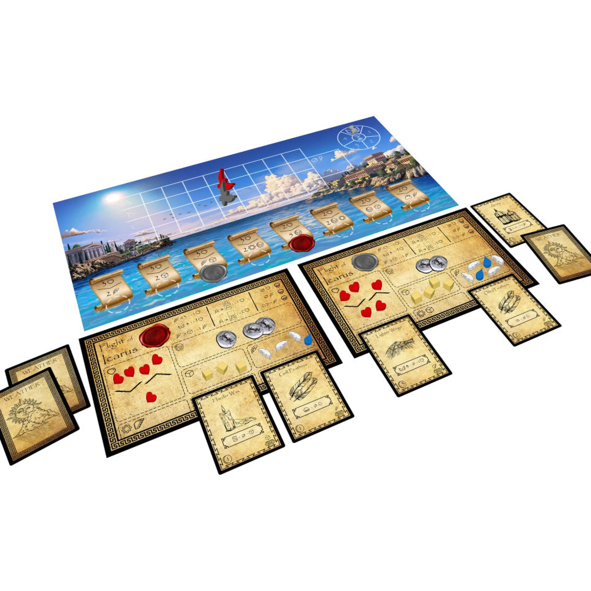 Flight of Icarus: Myth-Inspired Strategy Board Game for Ages 14+