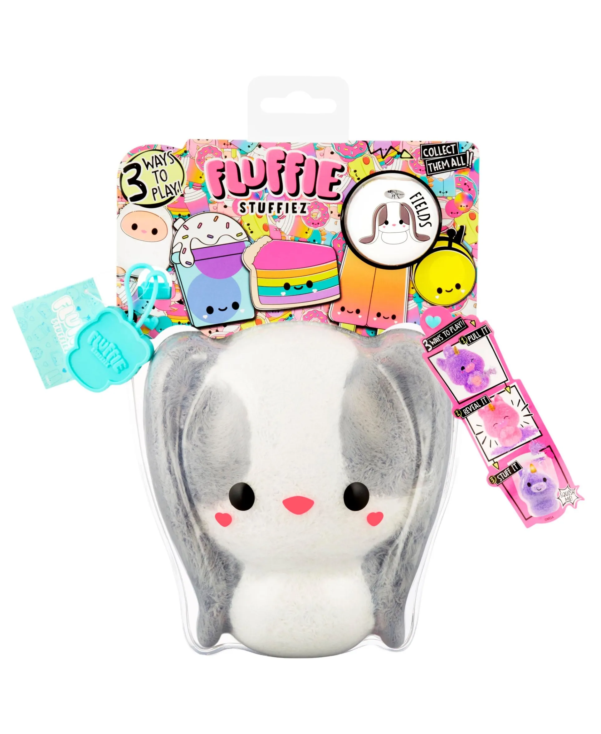 Fluffie Stuffiez 11.5 inch Interactive Plush Bunny - Harry & Olivia