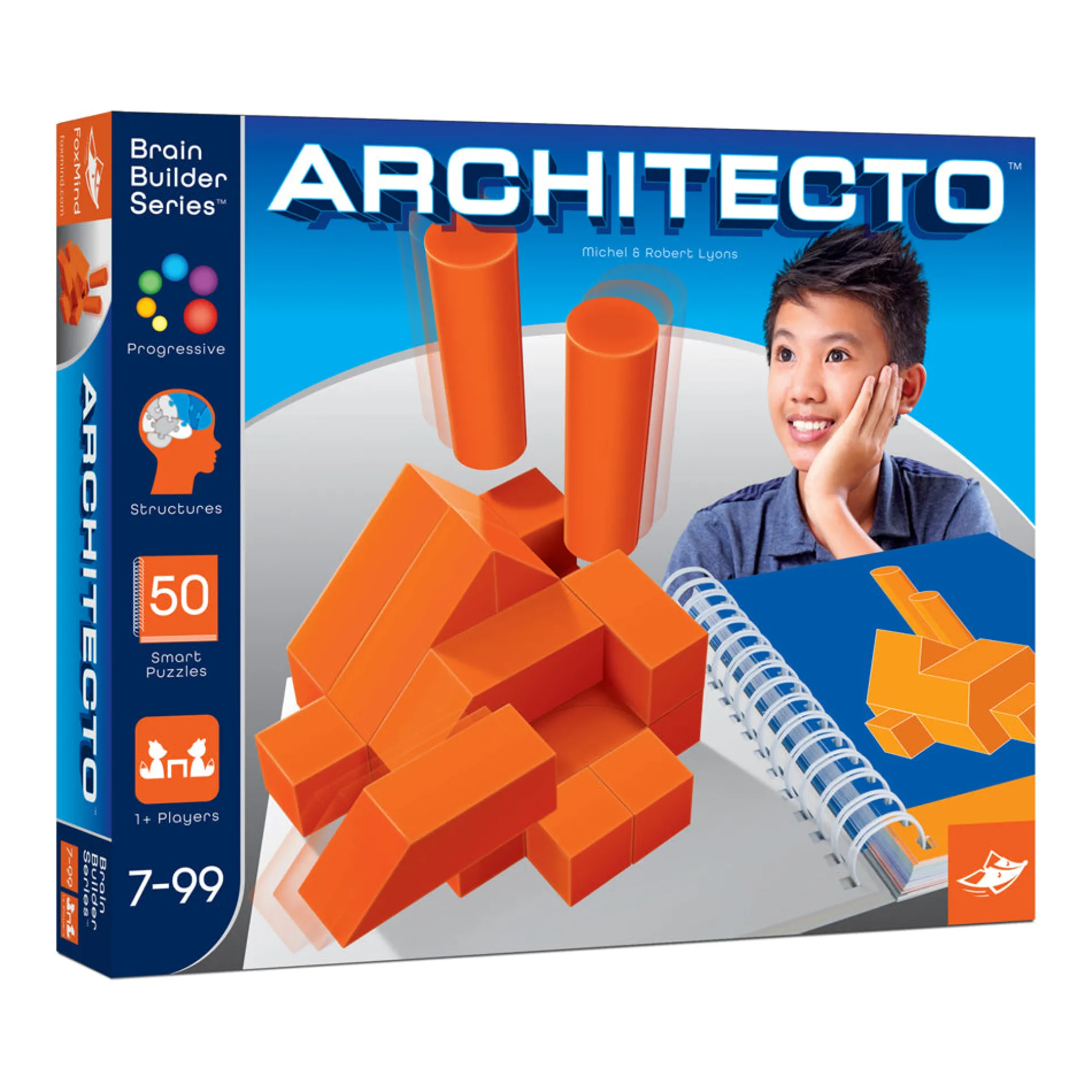 FoxMind Brain Builder Series Architecto Game - 50 Piece 3D Puzzle