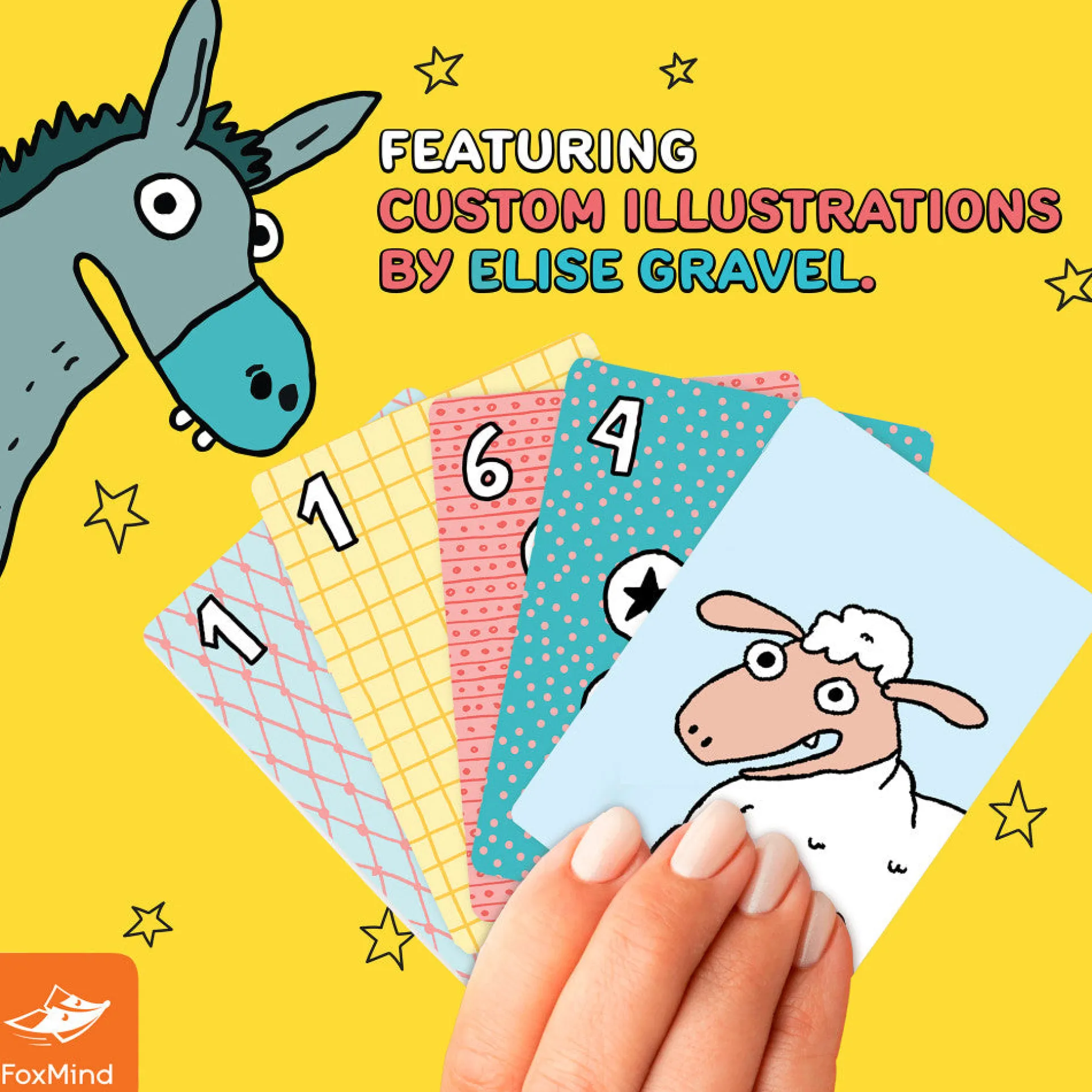 FoxMind Crazy Farm: Card Party Game for Family & Kids 6+