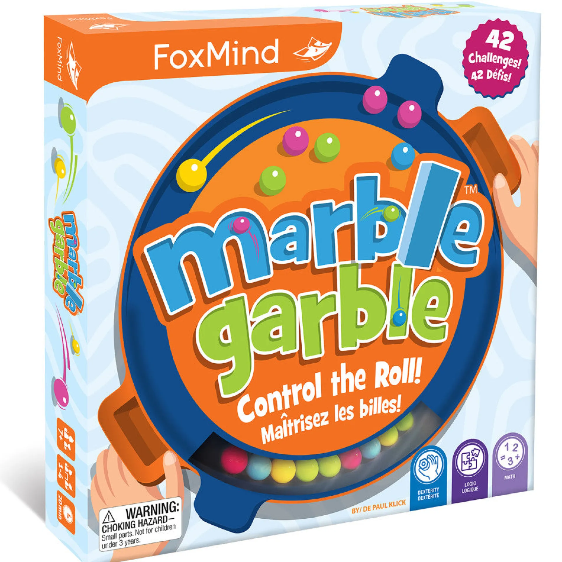 FoxMind Games Marble Garble - Compact Dexterity Family Game