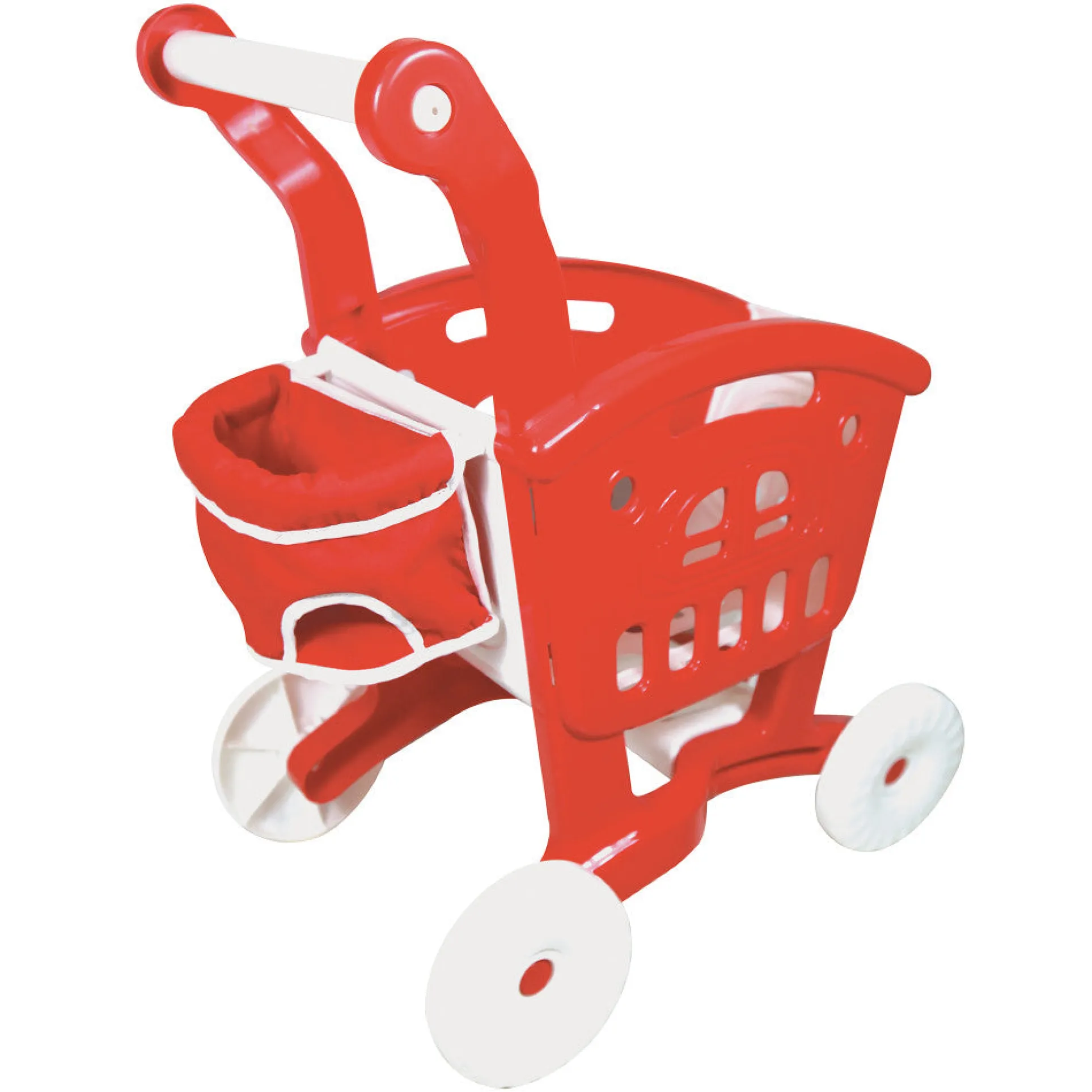 Lissi Doll Shopping Cart with Food Accessories Playset for Kids Ages 2+