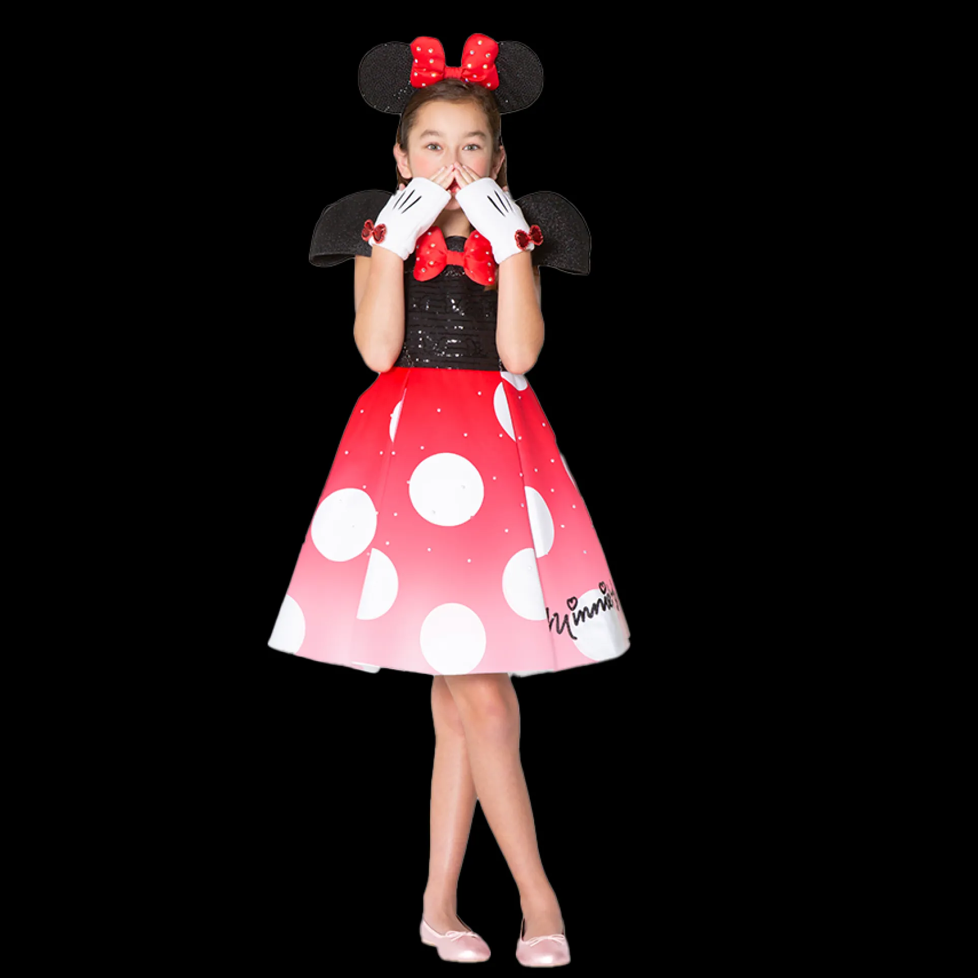 DISNEY MINNIE MOUSE PREMIUM FASHION COSTUME - SIZE 5/6
