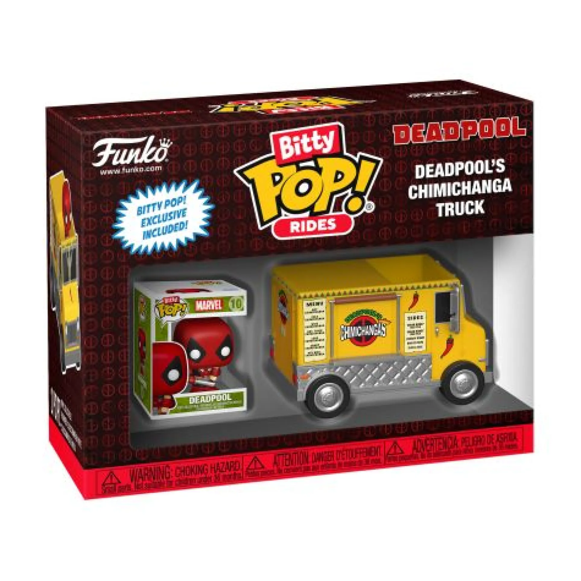 Funko POP Bitty Rides 2 inch Vinyl Deadpool Chimichanga Truck Collectible