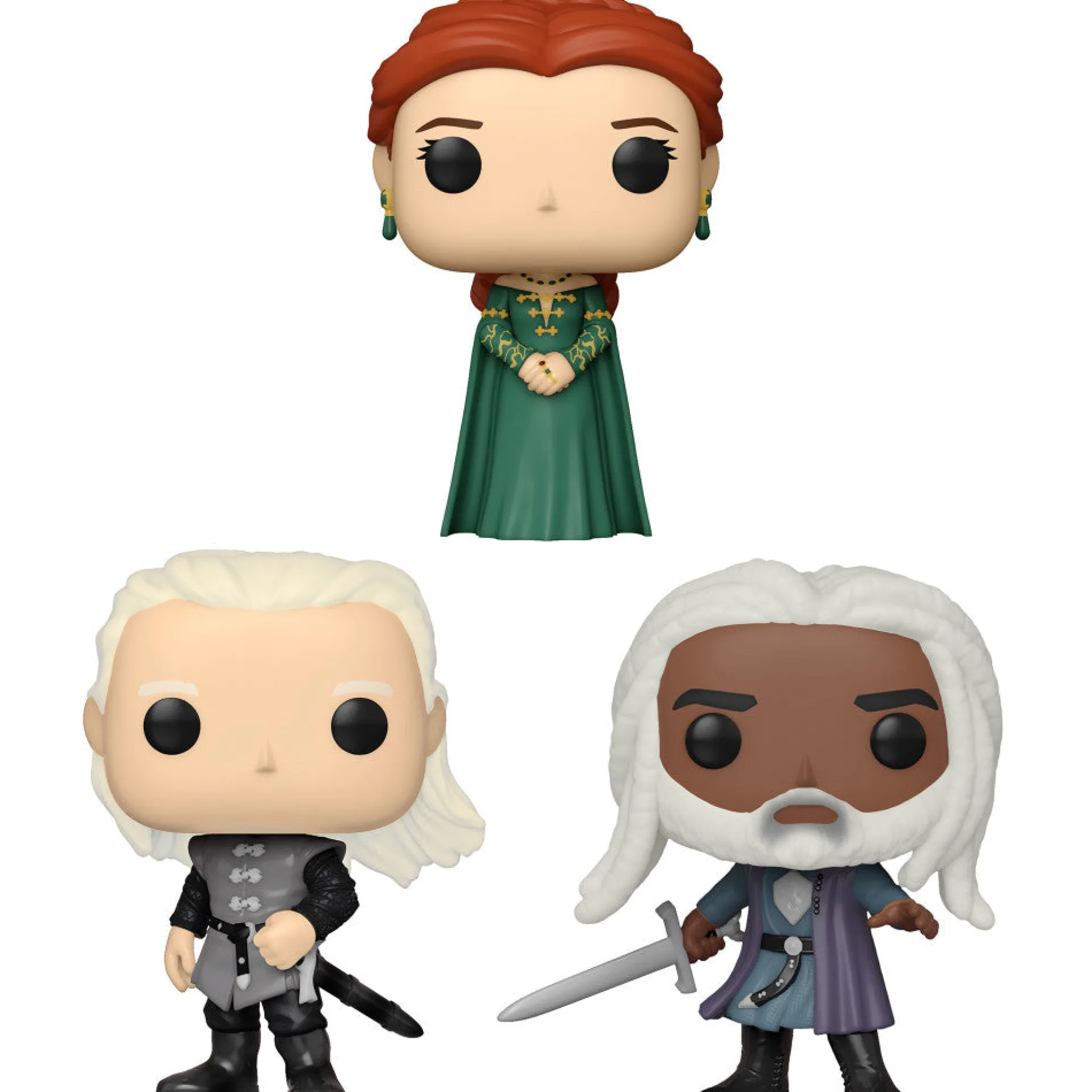 Funko POP! House of the Dragon Vinyl Figures - Alicent, Daemon, Coryls